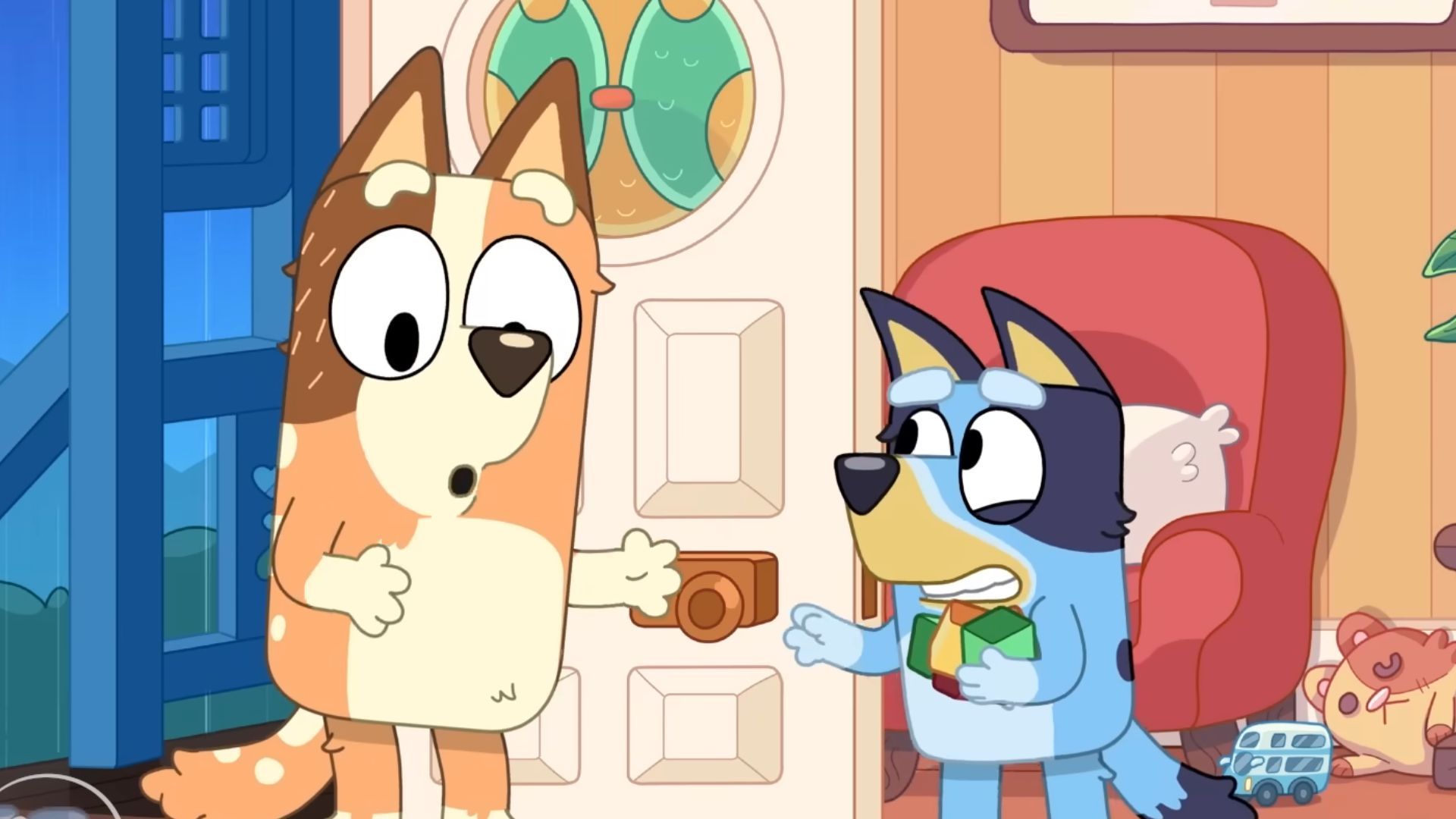 Who are the voice actors for Bluey and Bingo? Well, it is a mystery for now (Image via YouTube/ Disney Jr.)