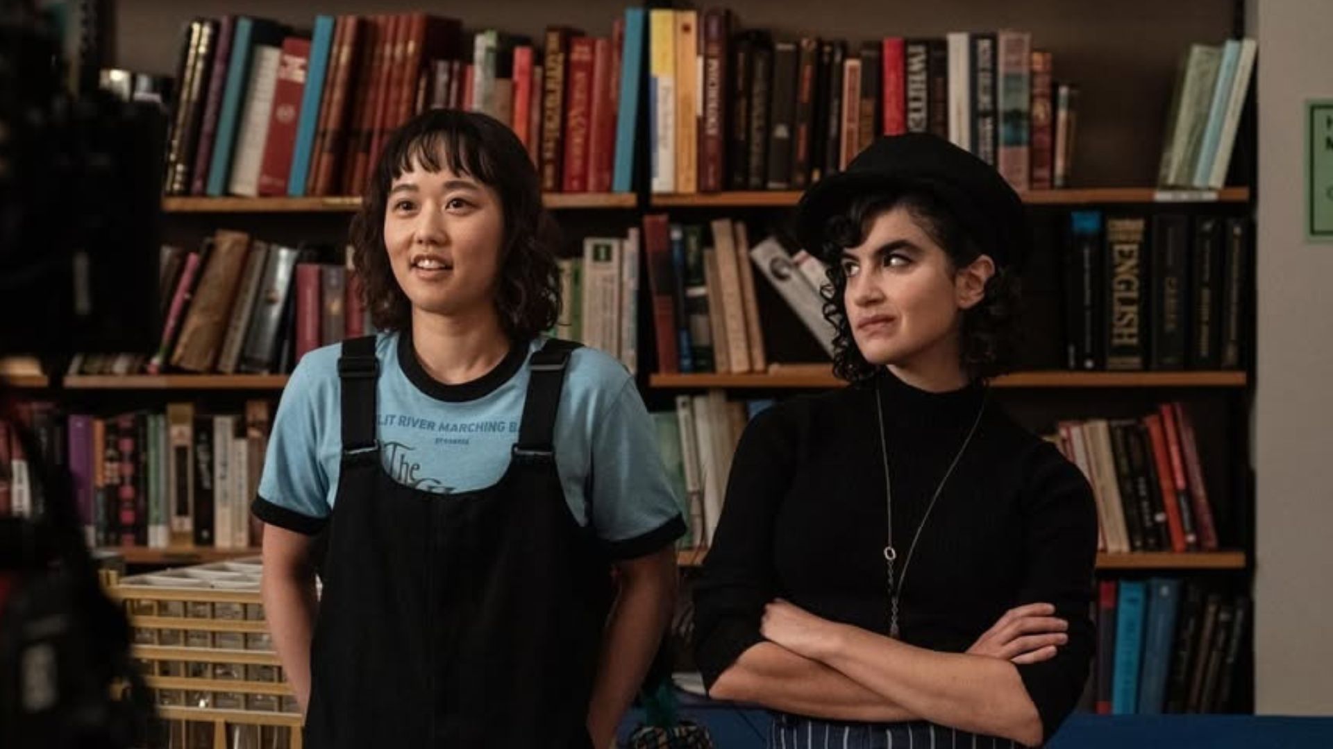 Ci Hang Ma with Sarah Yarkin in School Spirits (Image via Instagram/schoolspirits)