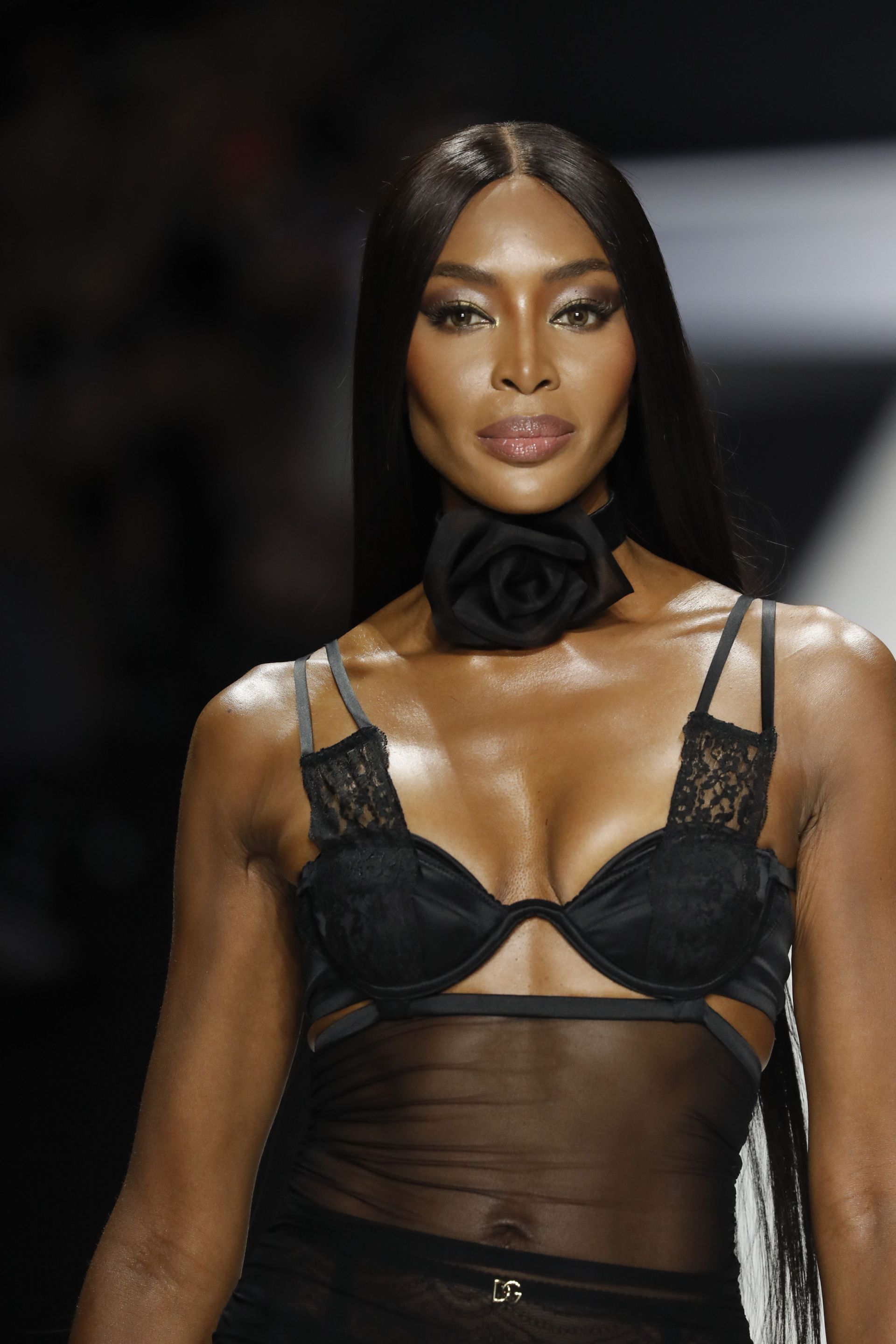 Naomi Campbell at New York Fashion Week. - Source: Getty