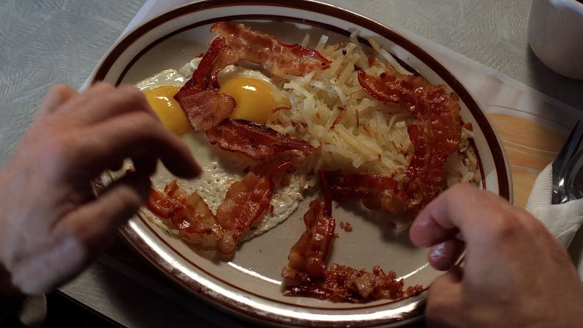 Walt&#039;s Bacon Ritual | Image via Netflix