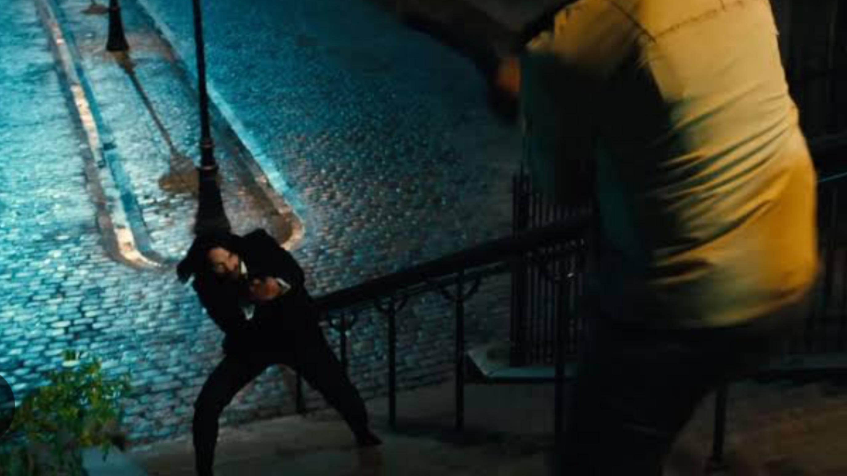 John Wick during an iconic fight on the staircase | Image Source: Lionsgate