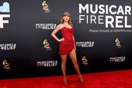 Taylor Swift at the 67th GRAMMY Awards (Image via Getty / Jon Kopaloff)