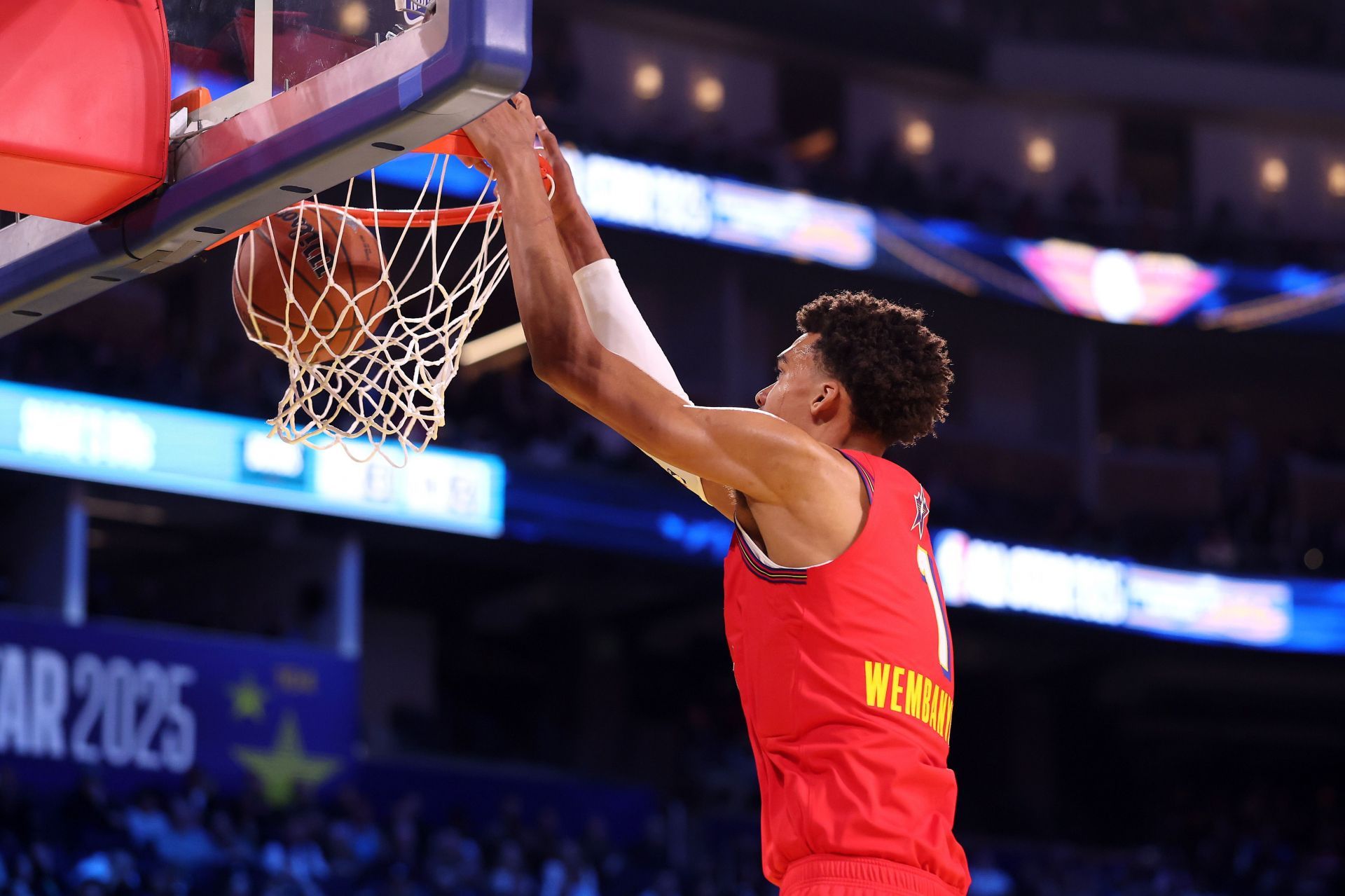 Wembanyama was diagnosed with DVT after the recent NBA All-Star game (Image via Ezra Shaw/Getty Images)