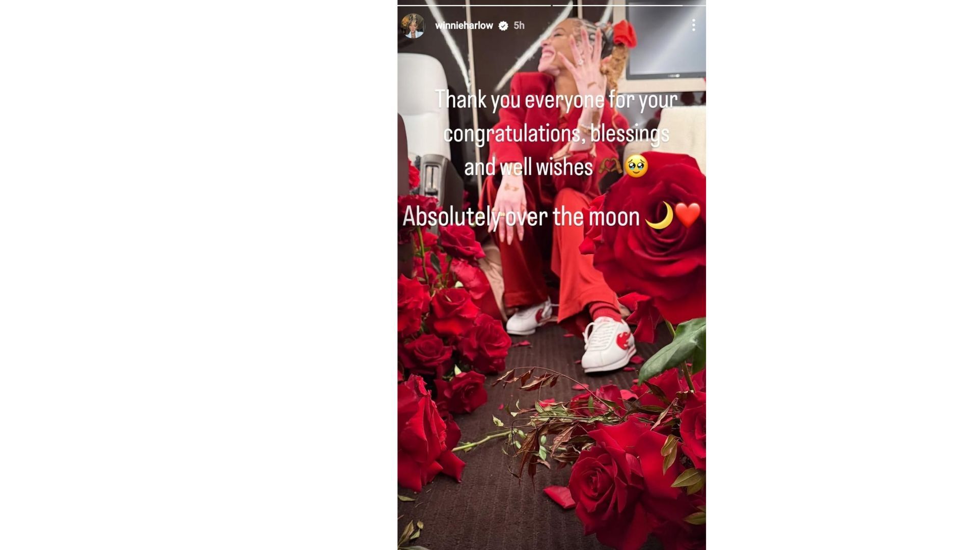 Winnie Harlow thanks her well-wishers. (@winnieharlow)