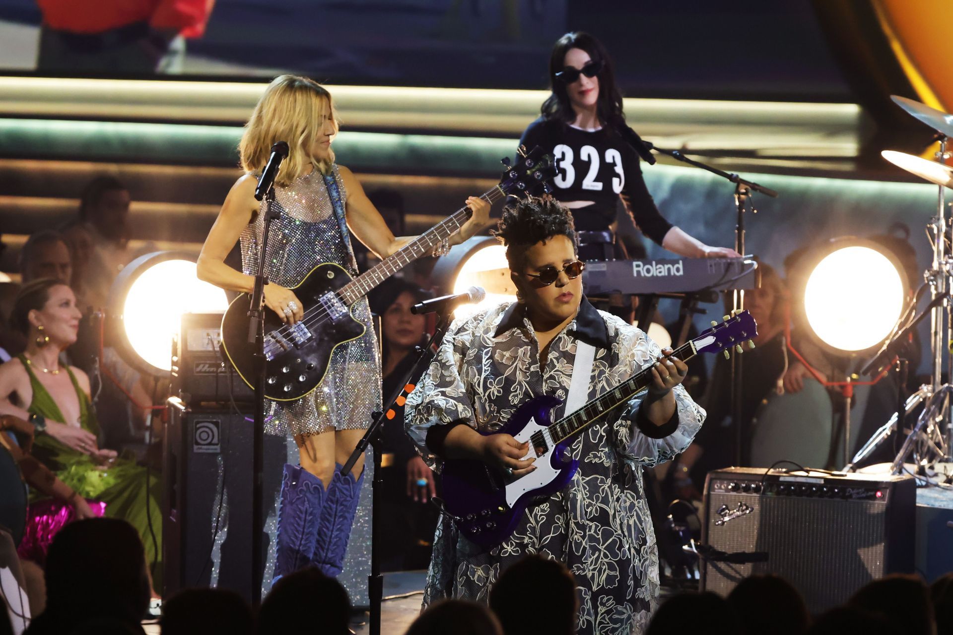 Sheryl Crow, Brittany Howard, and St. Vincent perform onstage during the 67th Annual GRAMMY Awards at Crypto.com Arena on February 02, 2025 in Los Angeles, California. (Photo by Kevin Winter/Getty Images for The Recording Academy)