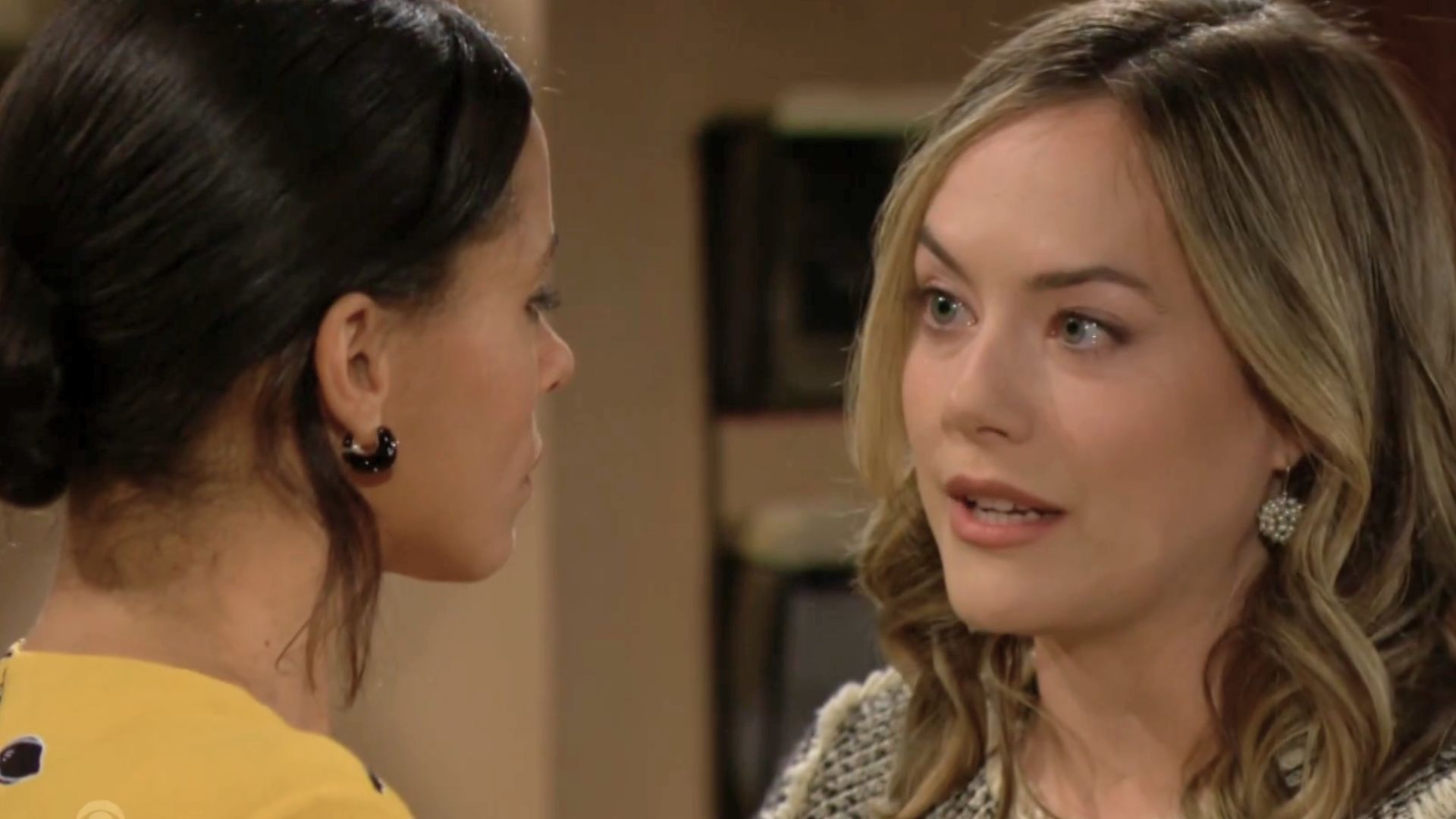 Hope tells Daphne hands off her man on The Bold and the Beautiful | Image: CBS