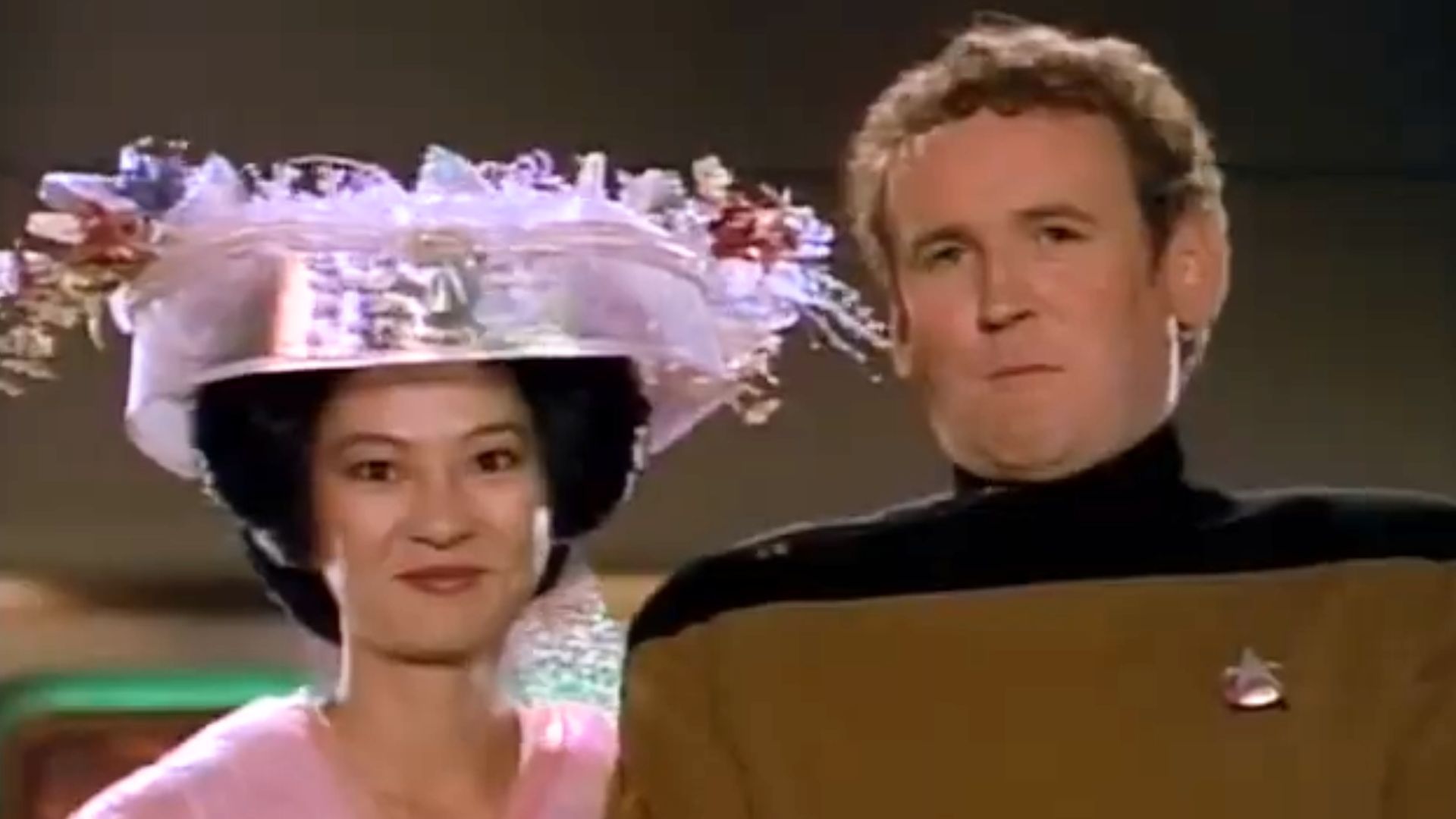 Colm Meaney with Rosalind Chao in Star Trek: The Next Generation | image via Paramount Television