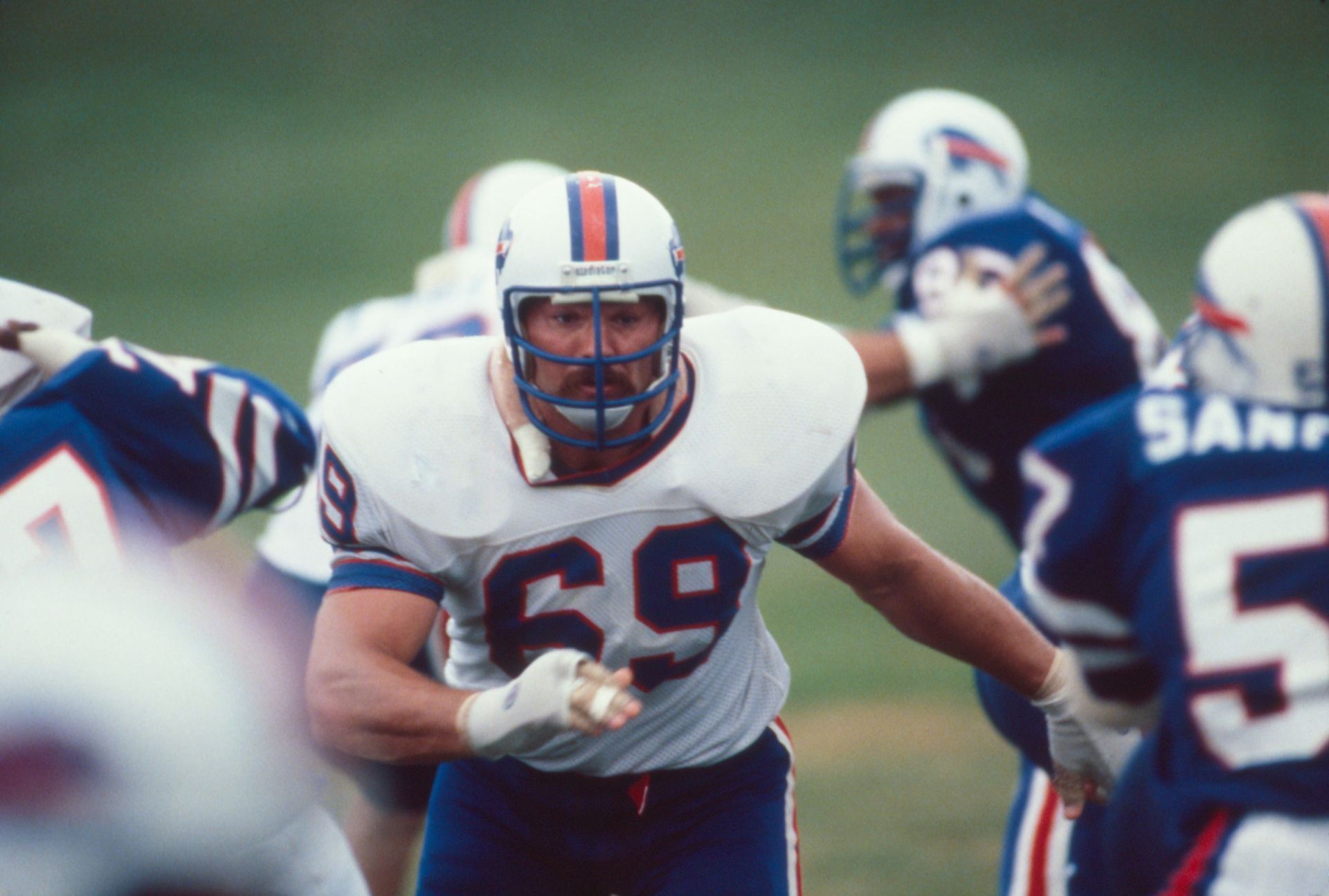 Conrad Dobler of the Buffalo Bills at Training Camp in 1981 - Source: Getty