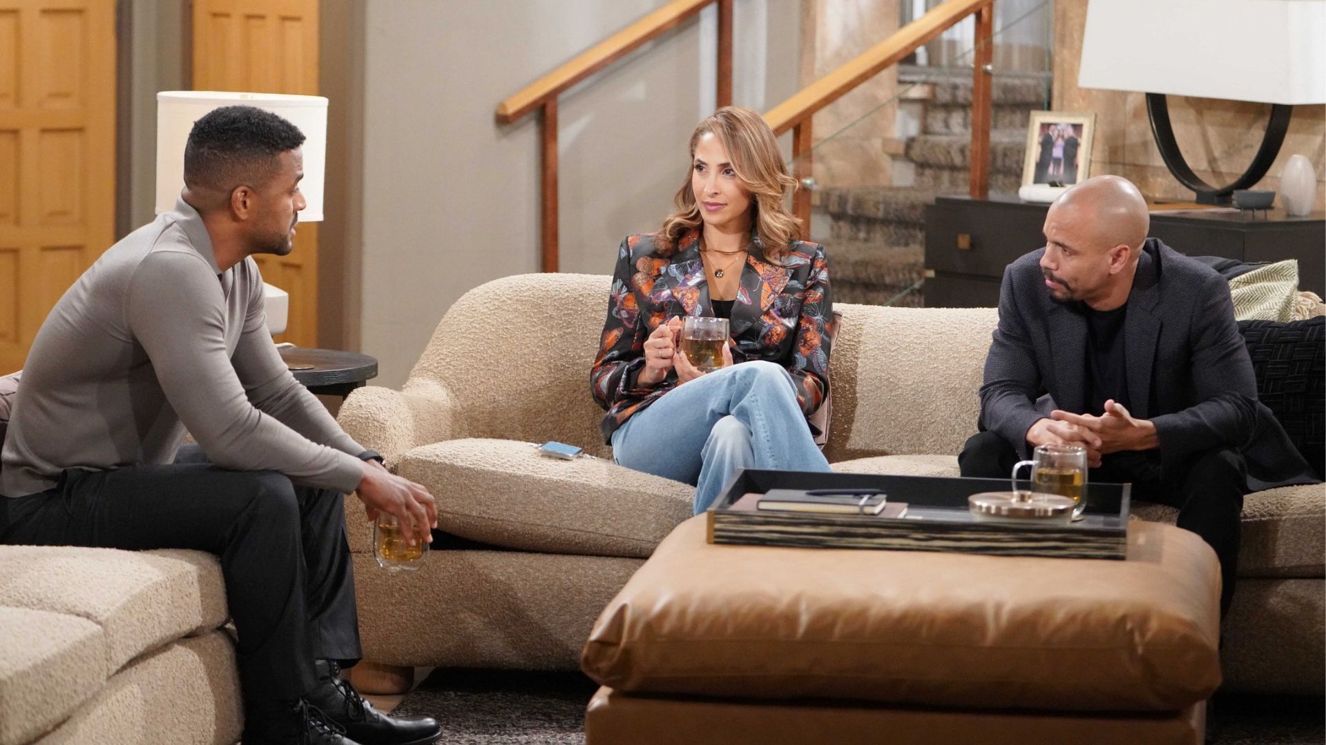 Nate gets advice from Devon and Lily on The Young and the Restless | Image: JPI