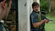 Peña and his force gunfight with cartel shooters | Image via Netflix