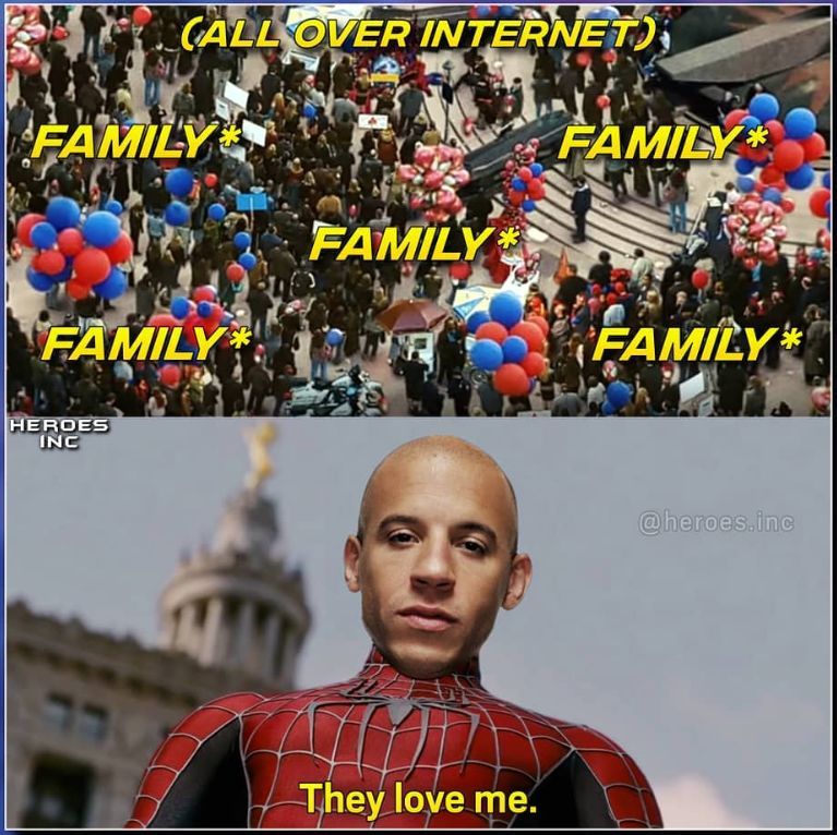 Vin Diesel family memes	