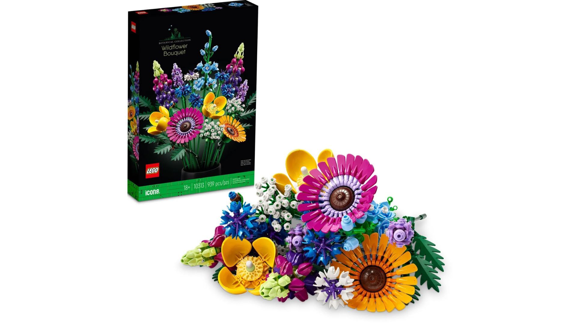 LEGO Botanicals Artificial Wildflower Bouquet (Image via Walmart)