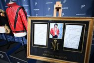 Michael Jackson's iconic Thriller jacket up for sale in London - (Image via Getty)