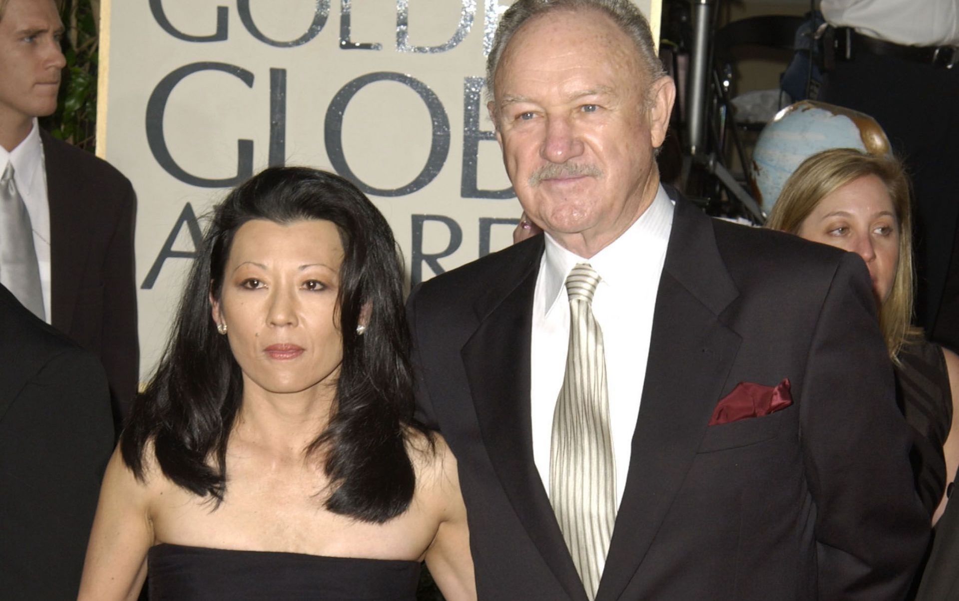 Gene Hackman and Betsy Arakawa at the 60th Annual Golden Globe Awards in Beverly Hills, California. (Image via SGranitz/WireImage)