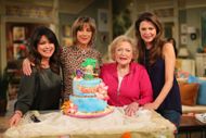 Betty White Celebrates 93rd Birthday On The Set Of "Hot in Cleveland" - Source: Getty