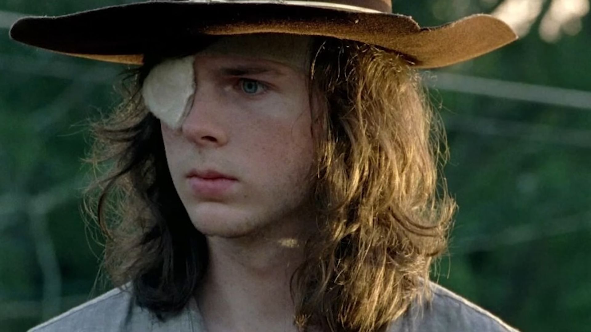 Chandler Riggs in The Walking Dead | Image via AMC Studios