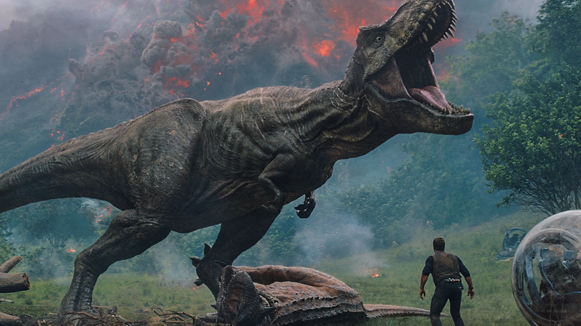 T-Rex from Jurassic World | Image via Netflix