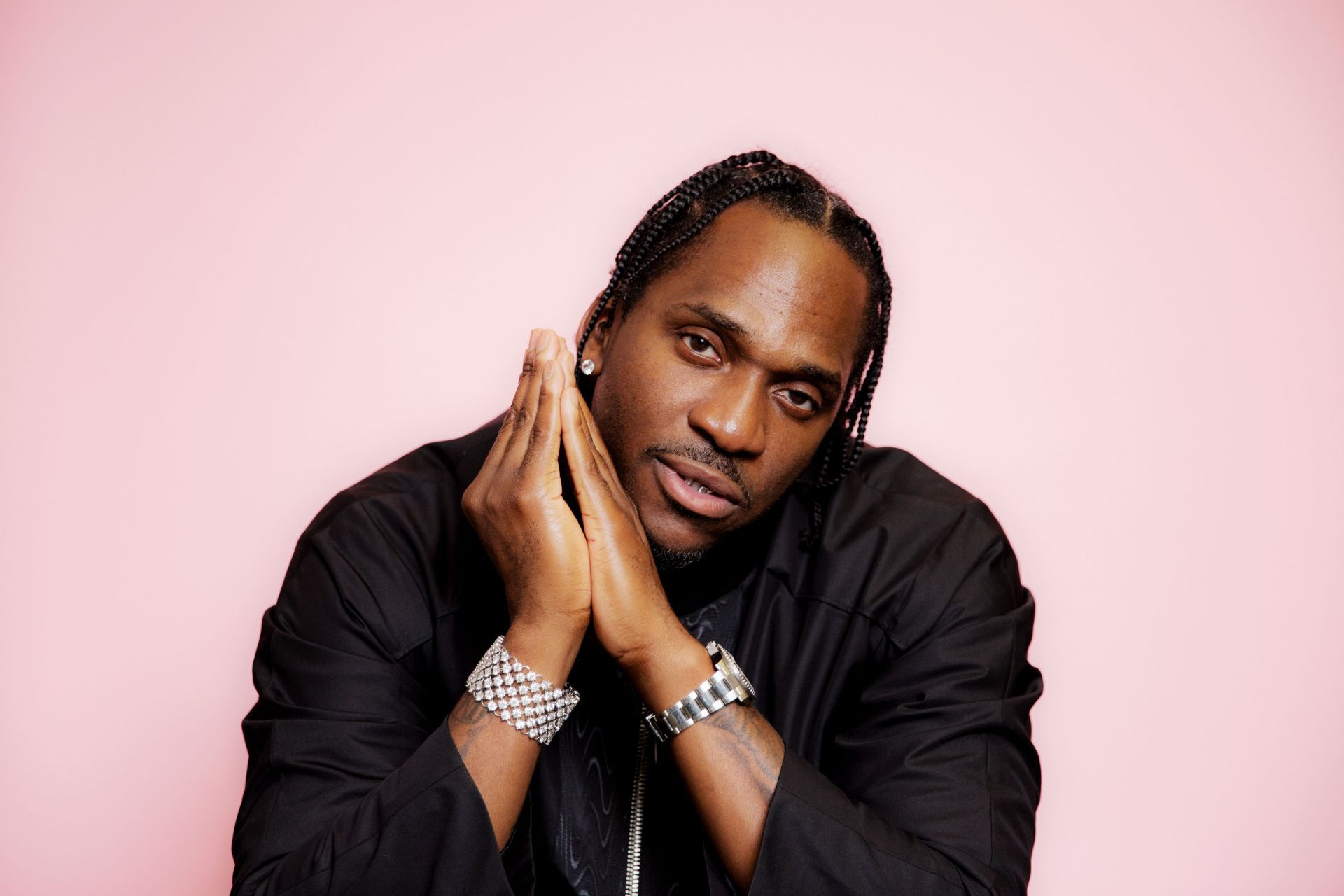 New York, New York - June 13, 2022: Rapper Pusha T poses for a - Source: Getty