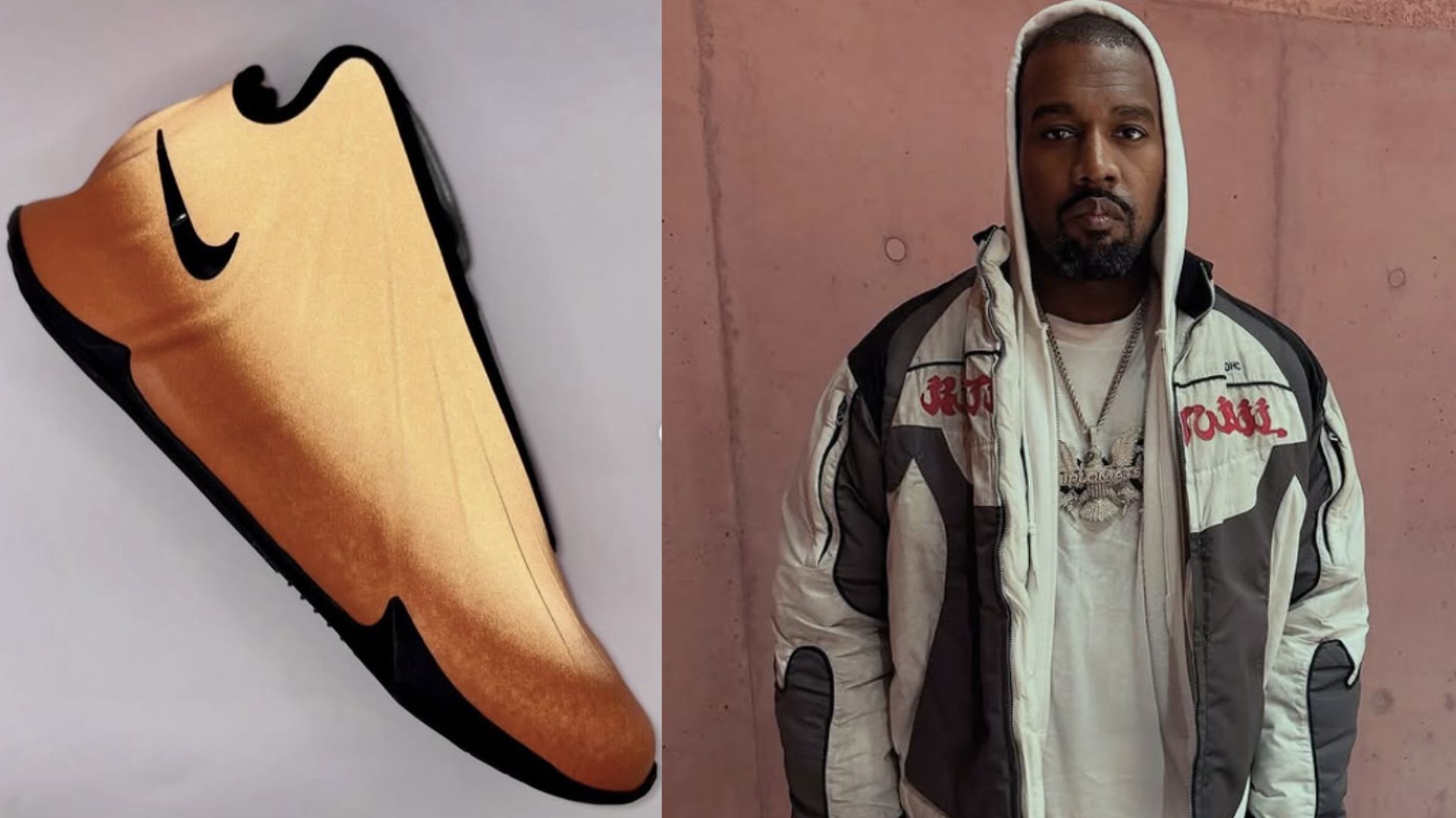 Kanye West praising Nike sneakers in his latest Instagram post