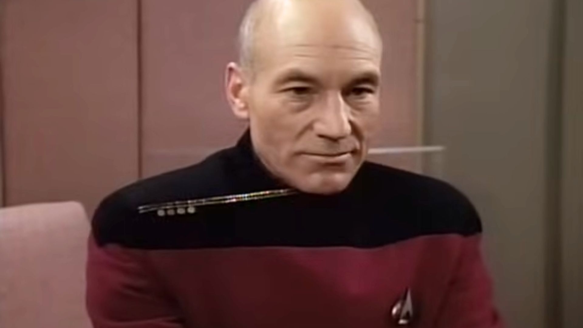 Patrick Stewart in Star Trek: The Next Generation | image via Paramount Television