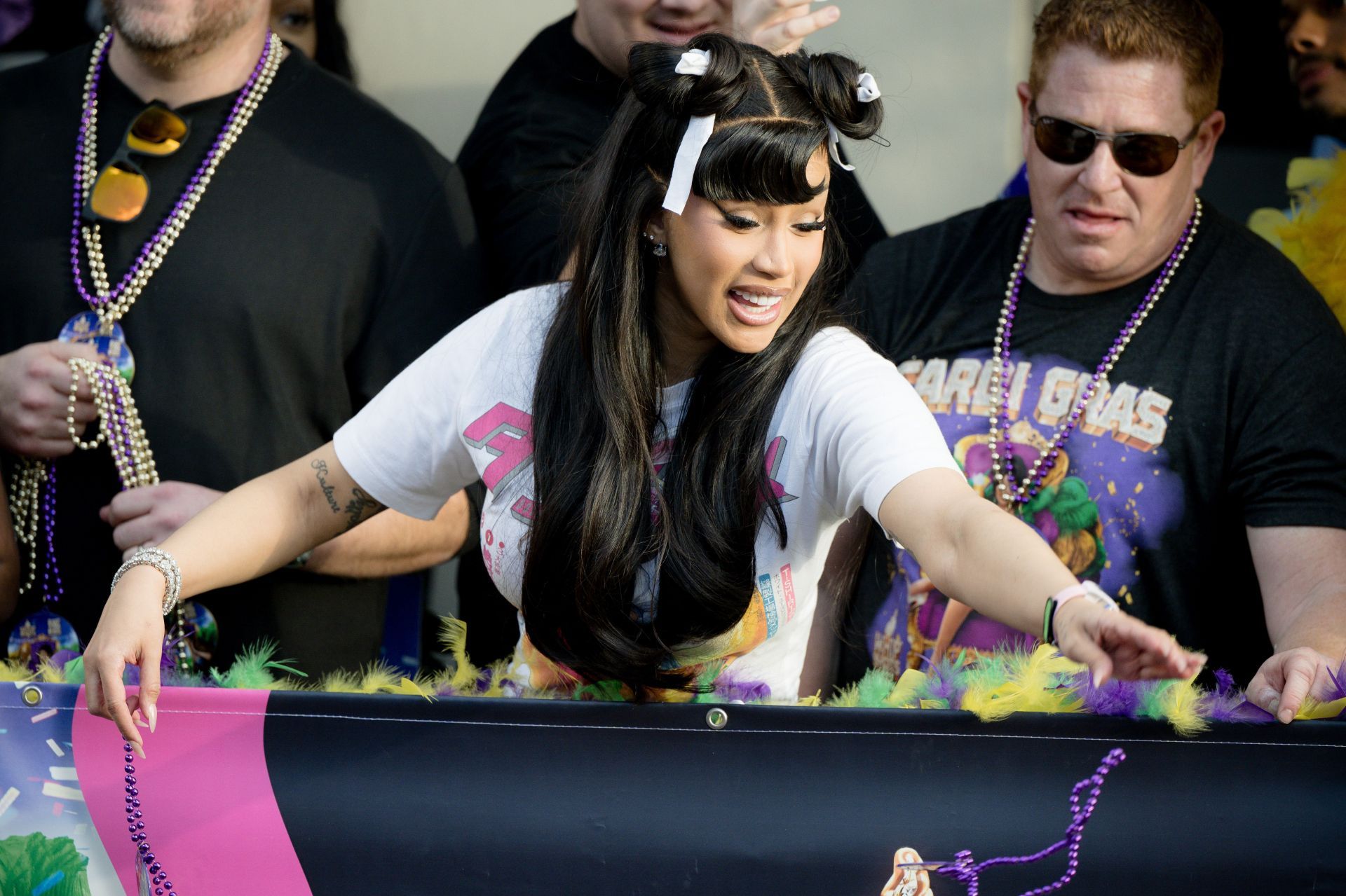 Cardi B Visits Fat Tuesday Bourbon 2 - Source: Getty