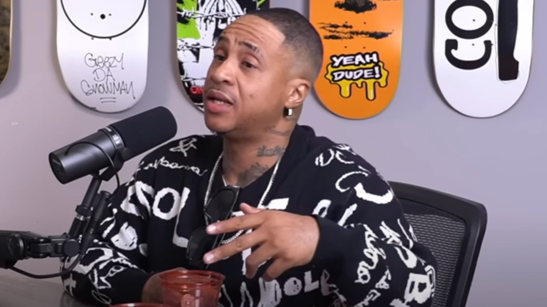 Orlando Brown accuses Kai Cenat of trying to mock him (Image via YouTube/@NoJumper)