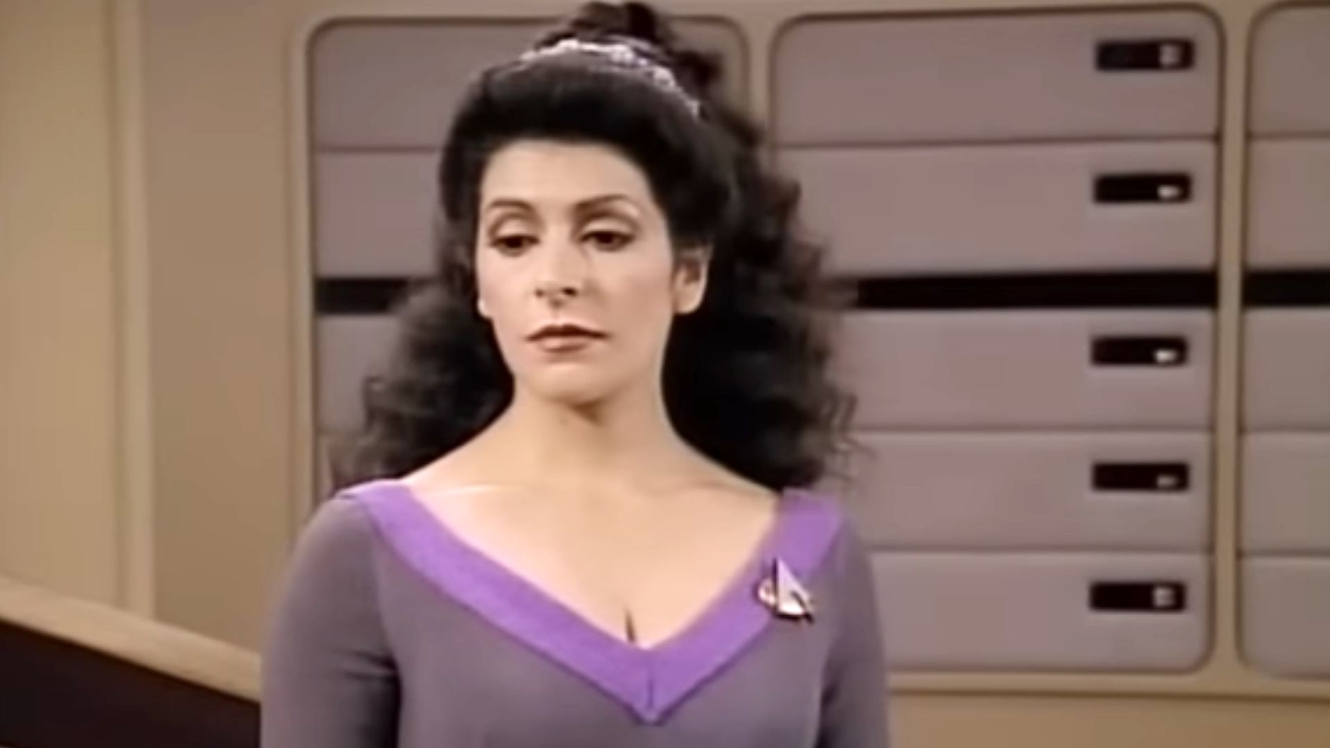 Marina Sirtis in Star Trek: The Next Generation | image via Paramount Television