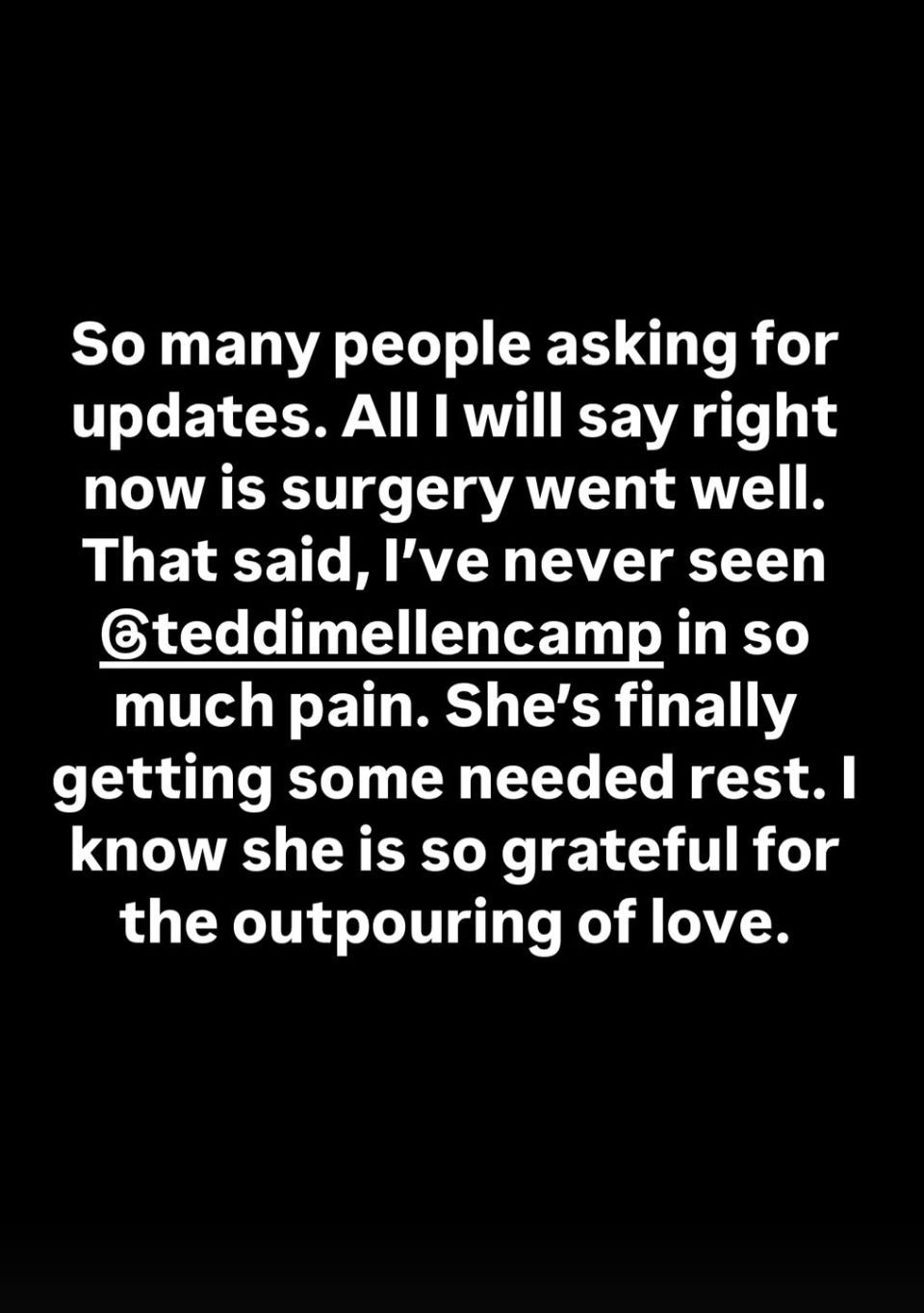 Edwin Arroyave&#039;s update regarding Teddi Mellencamp. (Image via Instagram/@edwinarroyaveofficial)