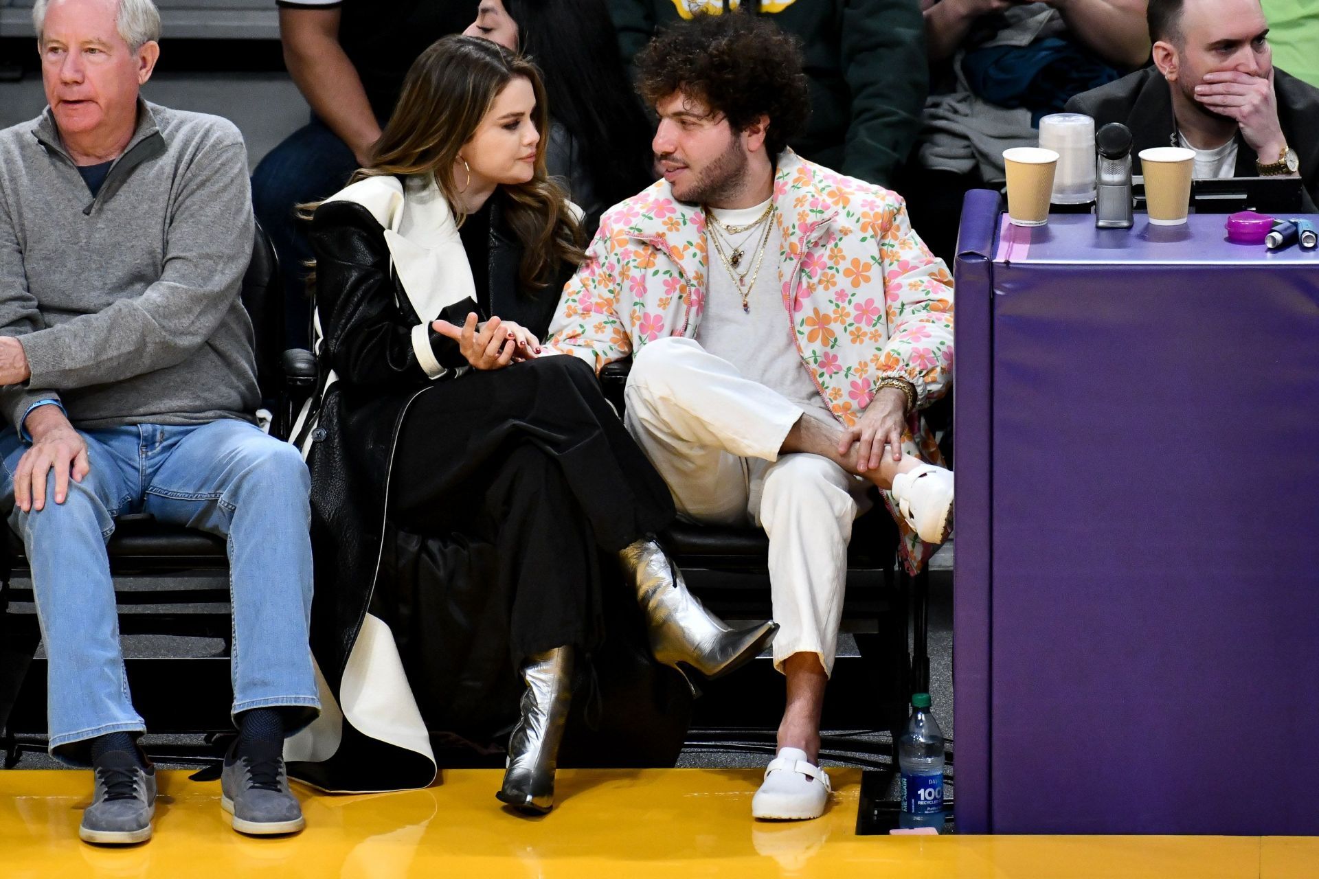 Celebrities At The Los Angeles Lakers Game - Source: Getty