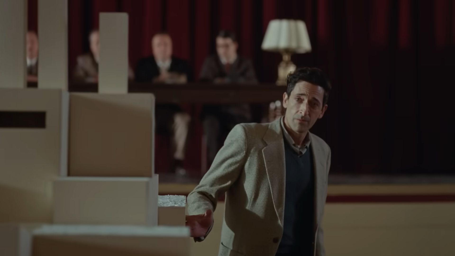 Adrien Brody in The Brutalist