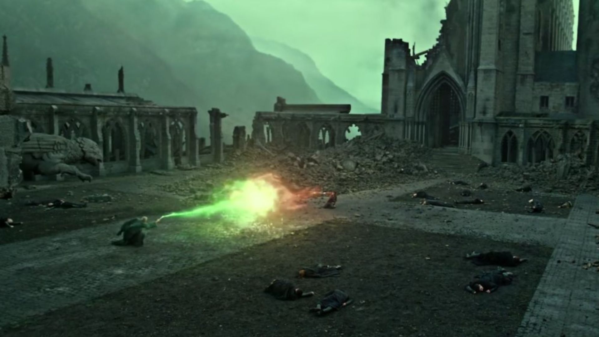 The Final Battle in Harry Potter | Image via Apple TV