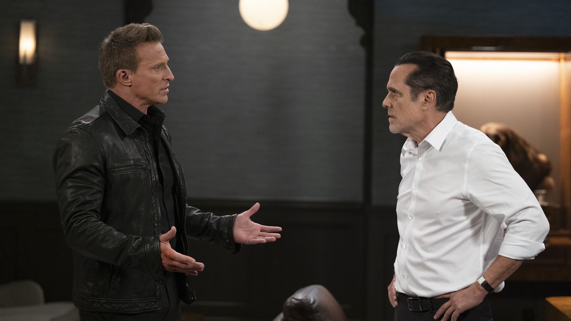 General Hospital&#039;s Jason talking with Sonny. | Image Source: ABC