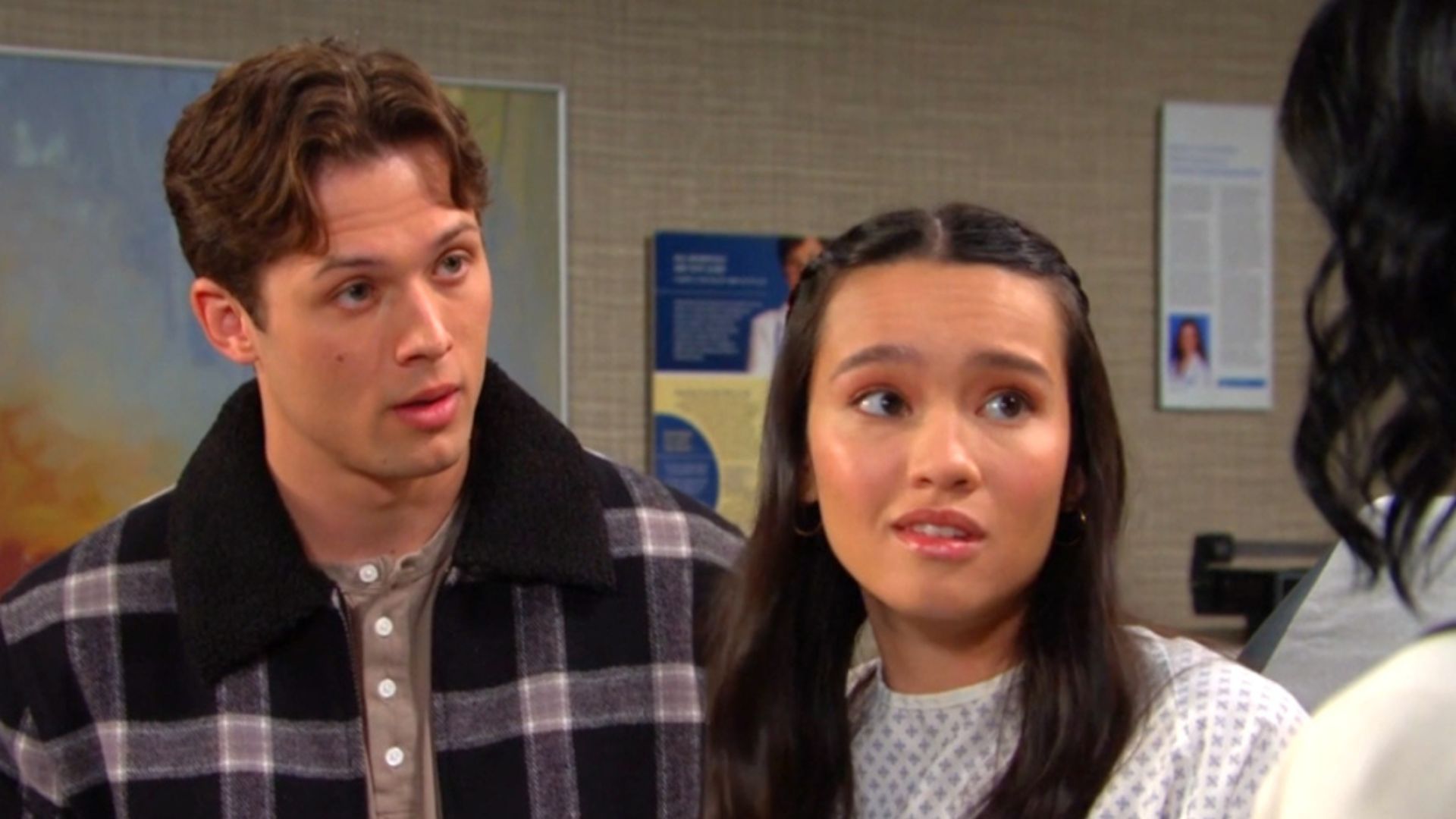 Tate and Sophia at the hospital on Days of our Lives | Image: Peacock