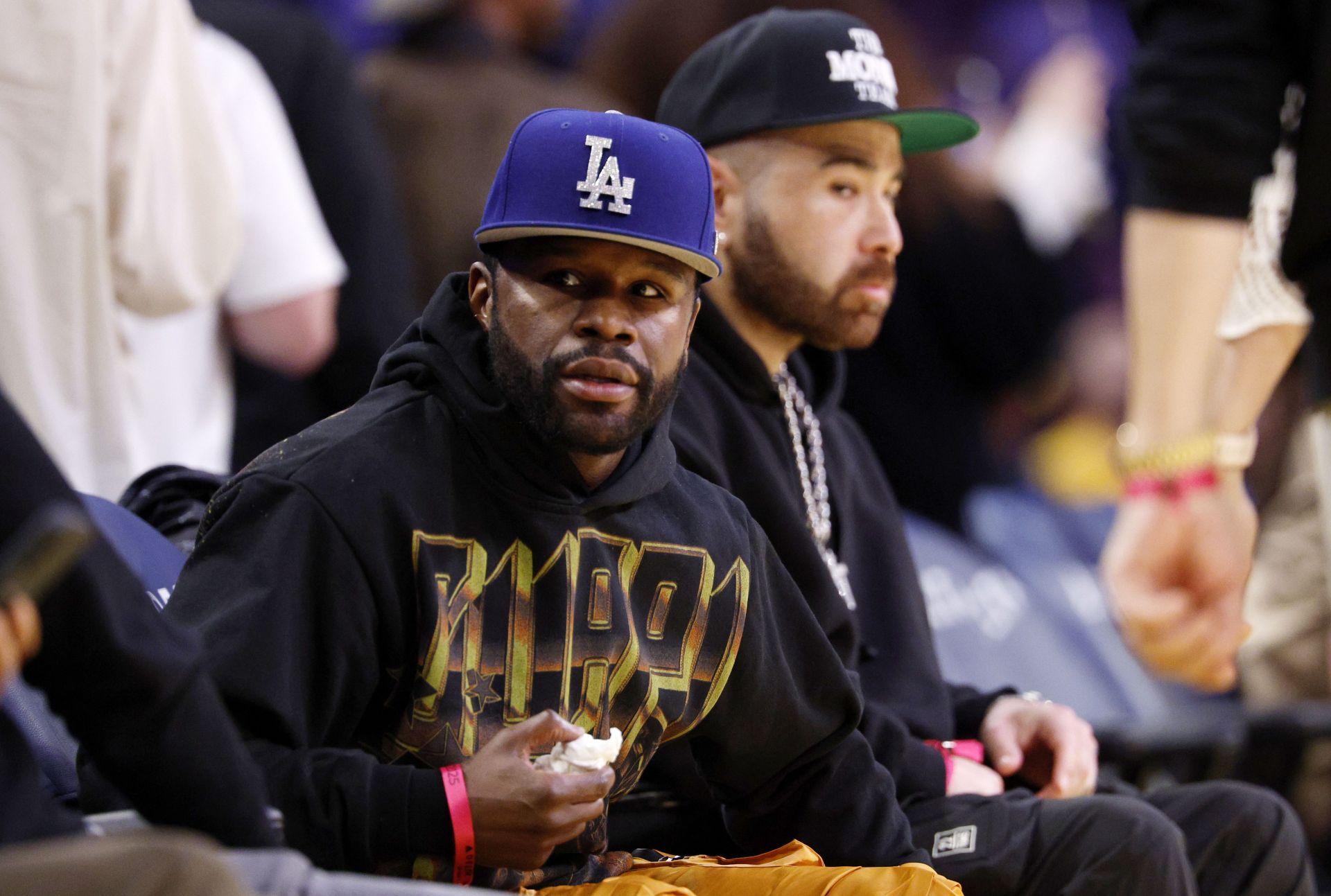 Celebrities At The Los Angeles Lakers Game - Source: Getty