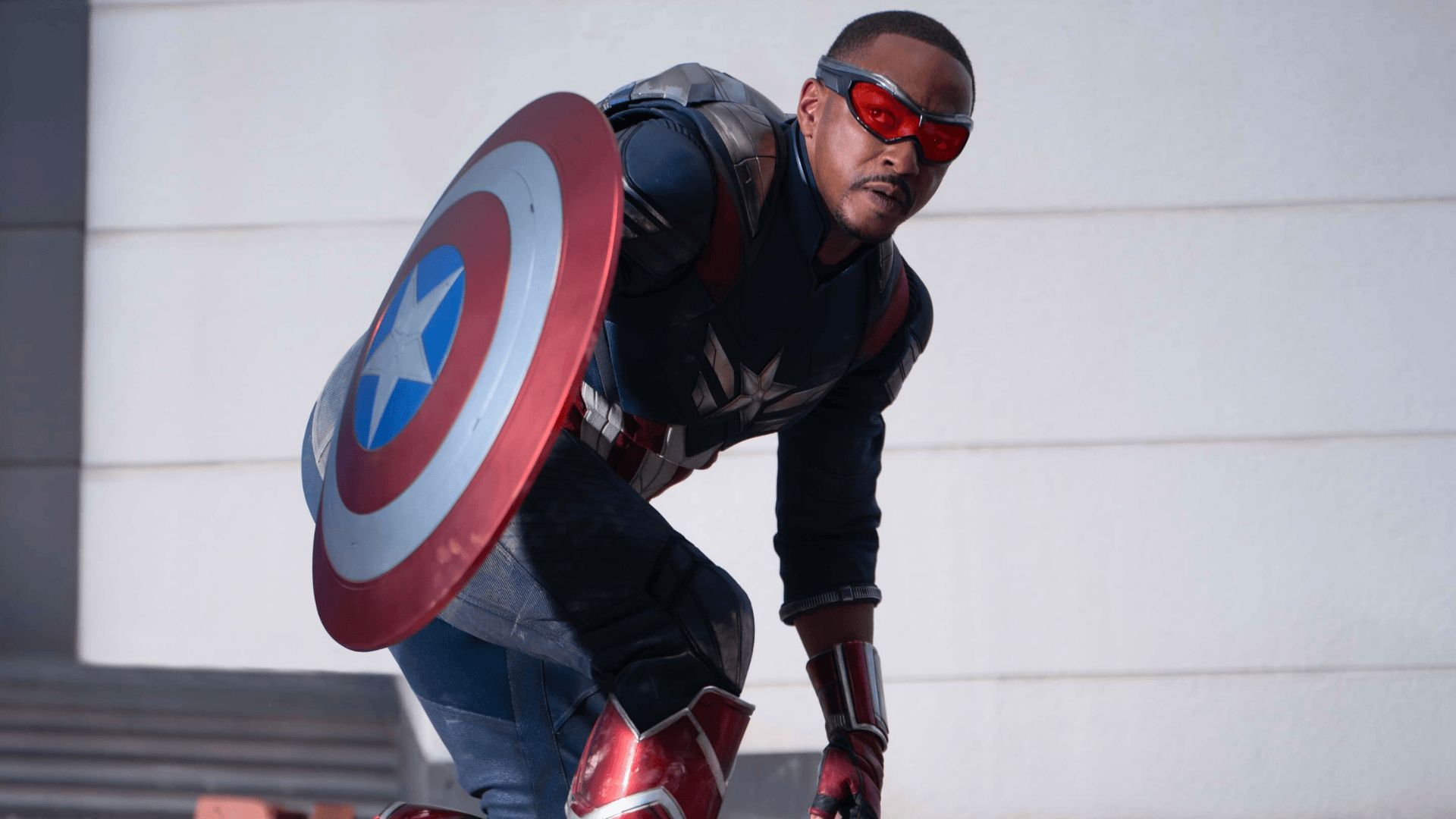 Still of Sam Wilson as Captain America in Captain America: Brave New World | Source: Marvel