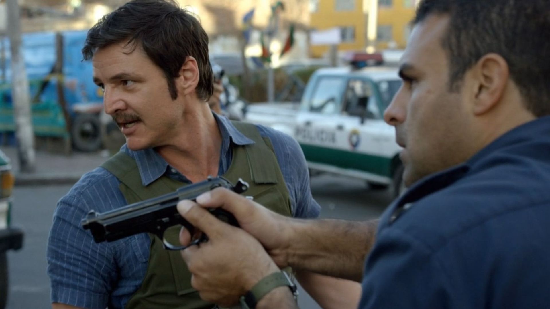 Pedro Pascal in Action Mode | Image via Netflix