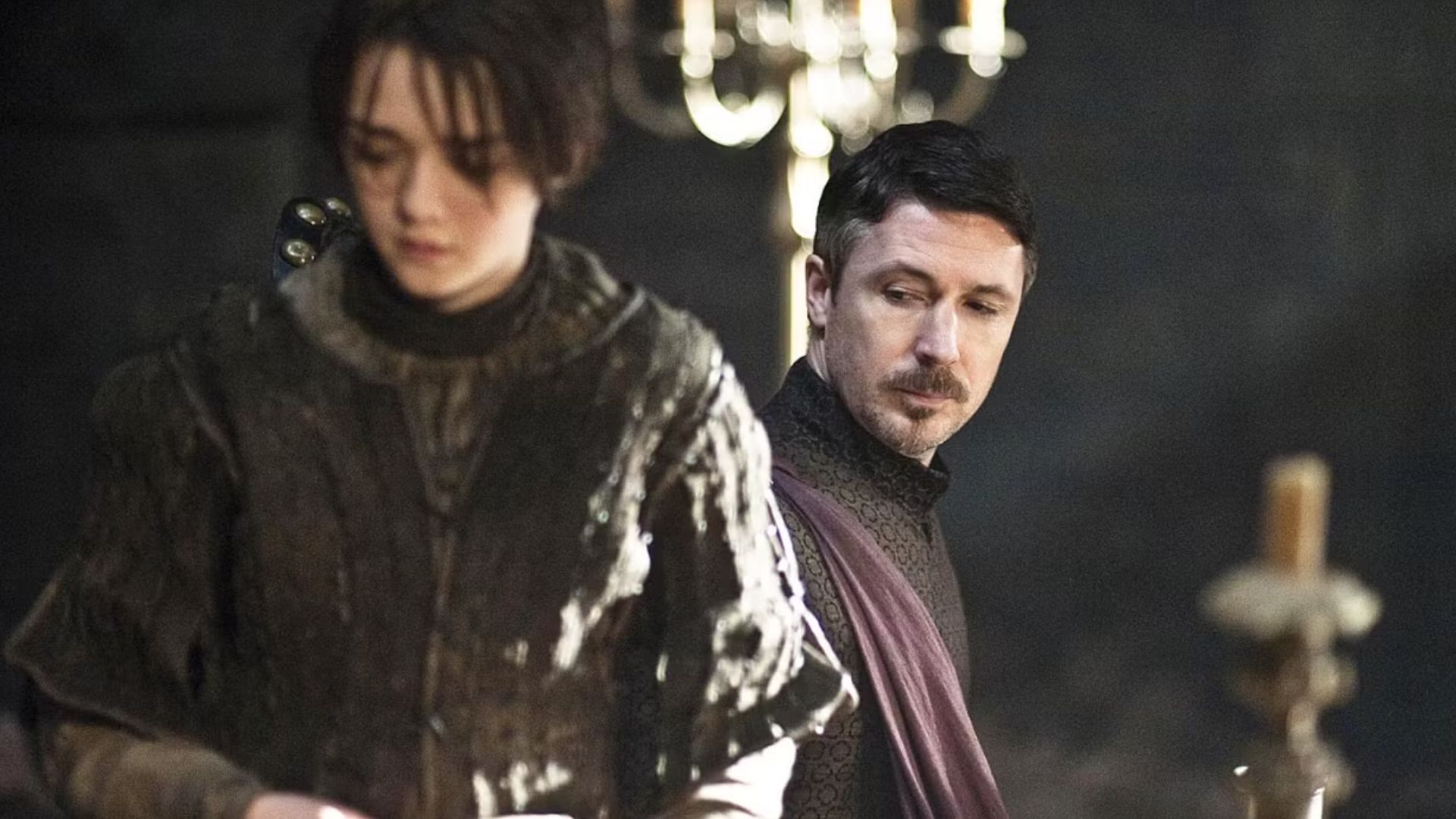 Arya and Littlefinger | Image via Prime Video