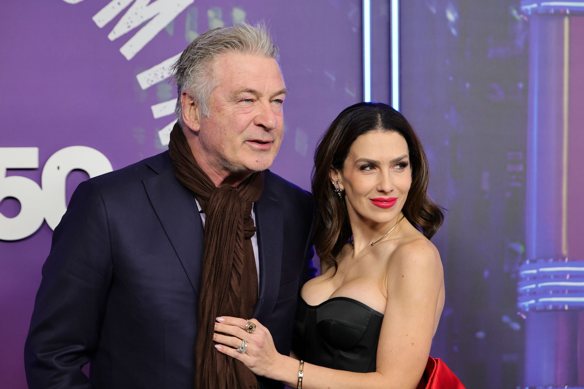 Alec Baldwin and Hilaria Baldwin attend SNL50: The Homecoming Concert at Radio City Music Hall on February 14, 2025 in New York City. (Photo by Dia Dipasupil/Getty Images)