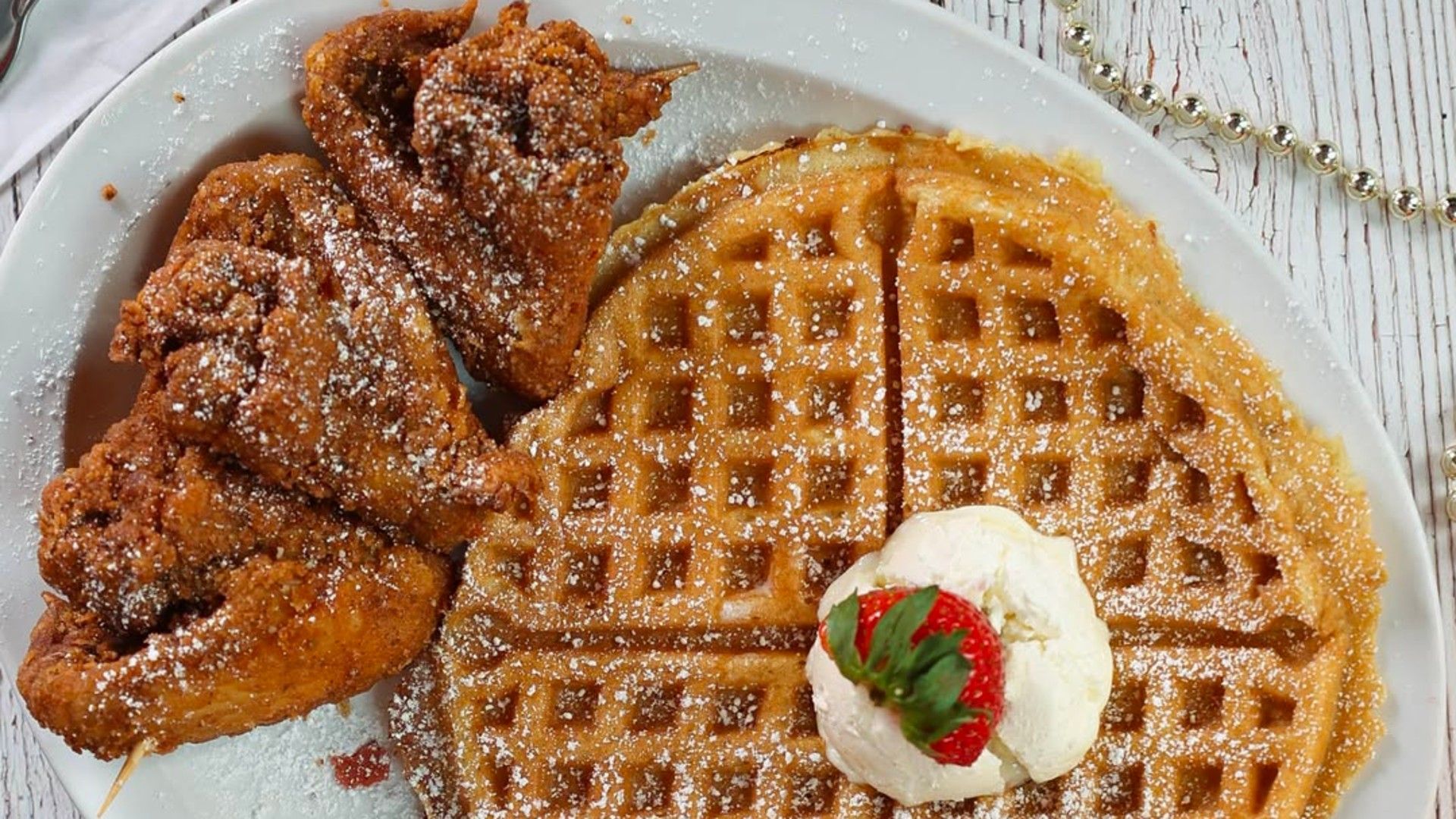 Chicken and Waffle from Johnny Chicken And Waffles. (Image via Instagram/@johnnyschickenusa)