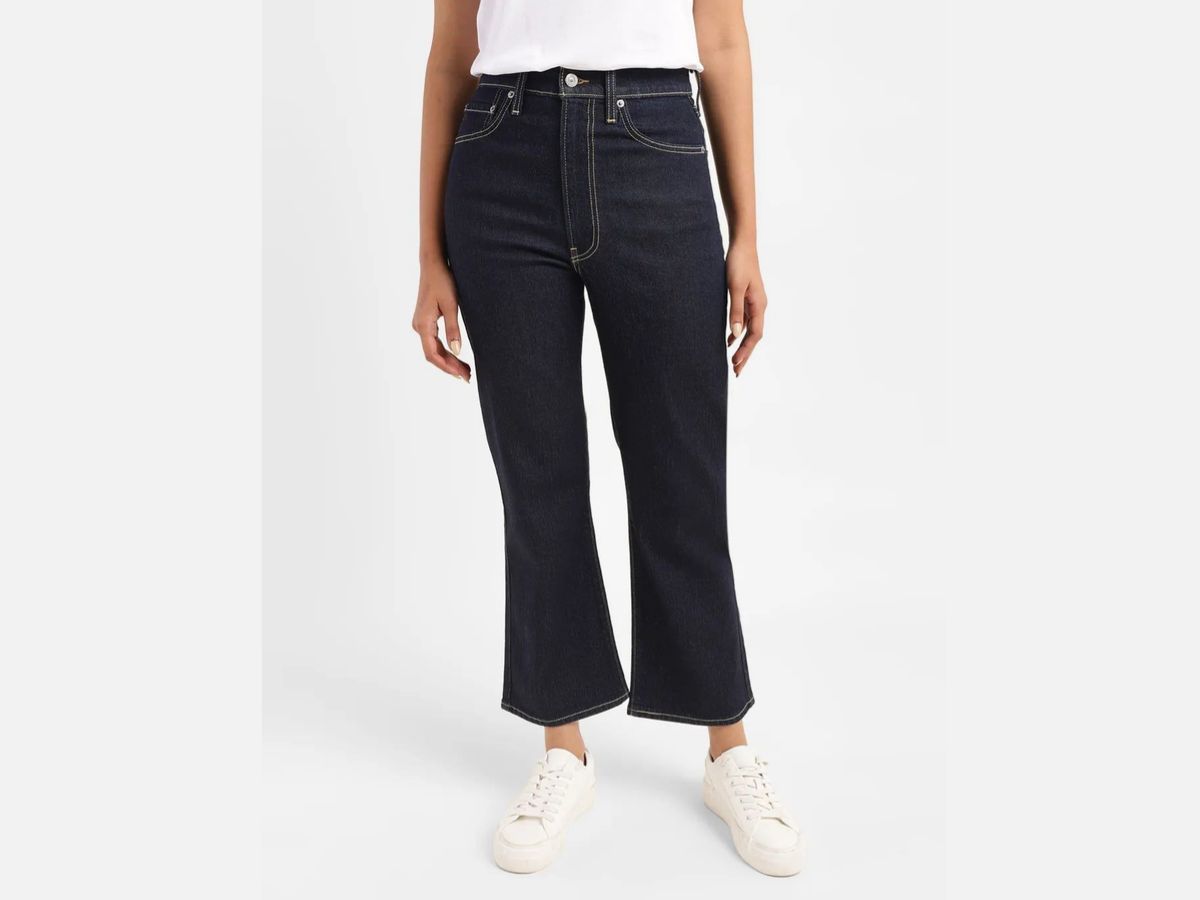 Women&#039;s High Rise Ribcage Crop Bootcut Jeans (image via Levi&#039;s)