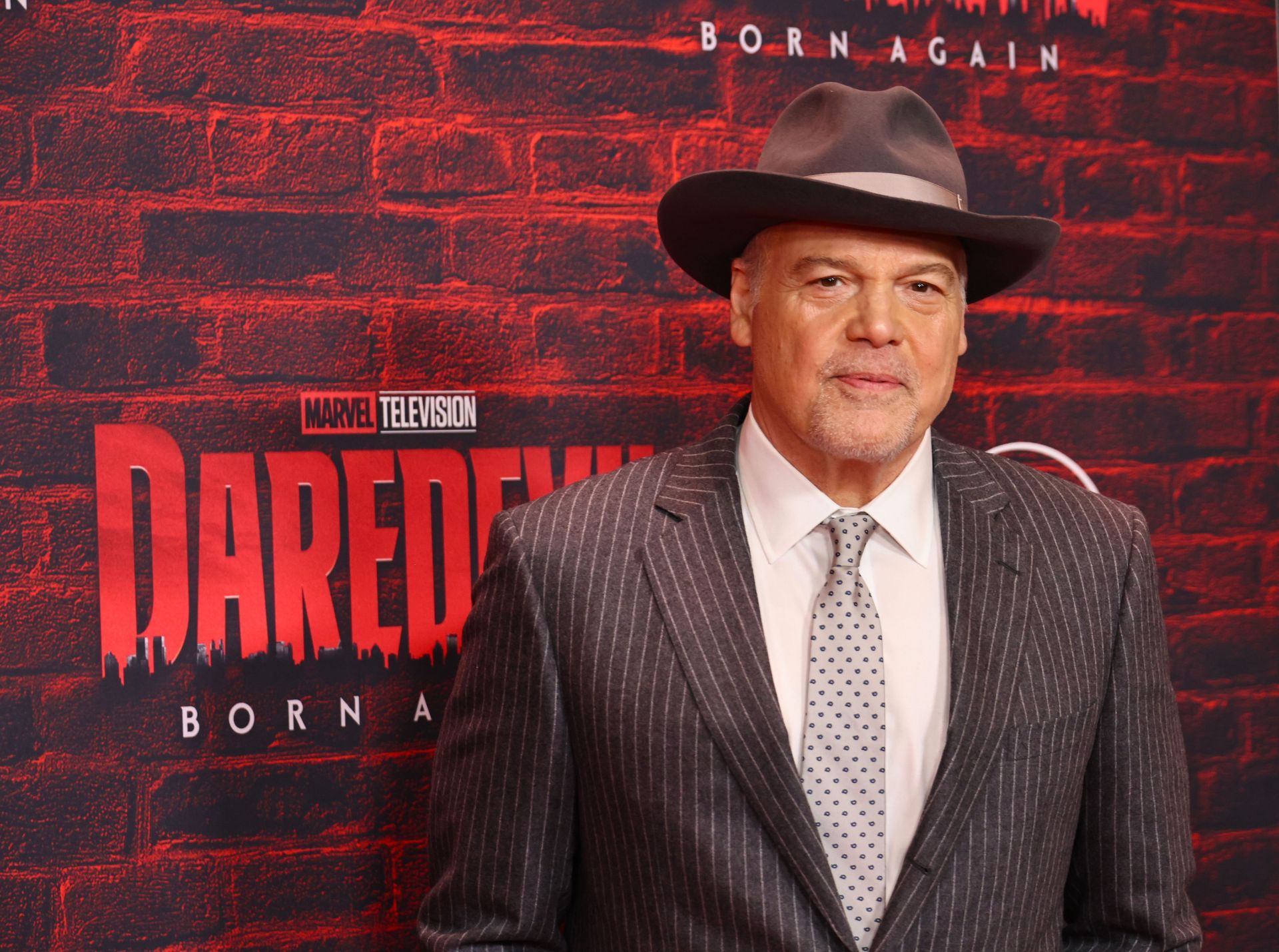 Vincent D&#039;Onofrio (Wilson Fisk/Kingpin) attends the Daredevil: Born Again red-carpet launch event at The Hudson Theater on February 24, 2025 in New York City. Image via: Getty