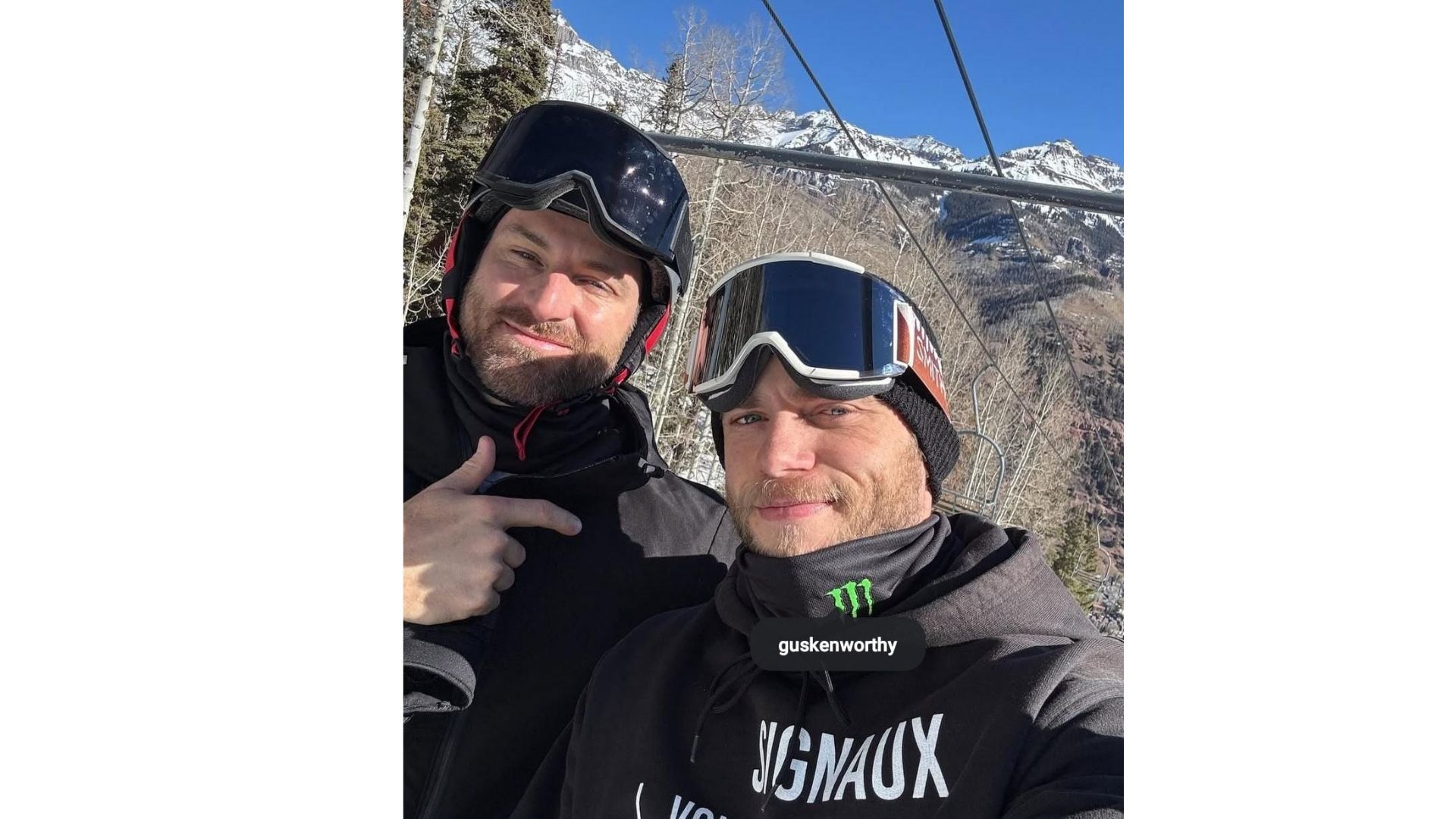 Guy Kenworthy (Right) and boyfriend, Andrew Rigby vacationing in Telluride, Colorado.