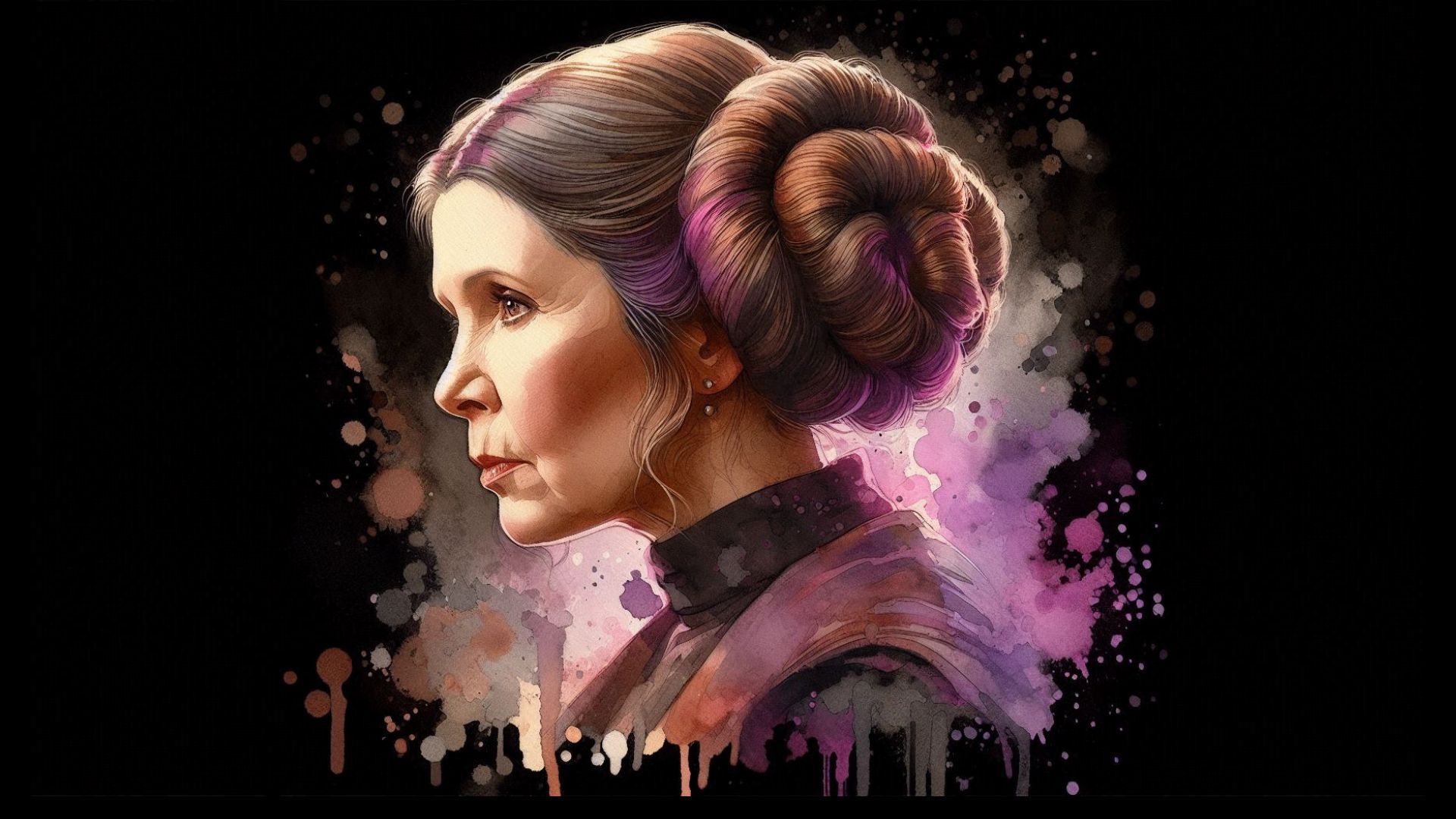 Older Leia Organa - Original Artwork by: Beatrix Kondo