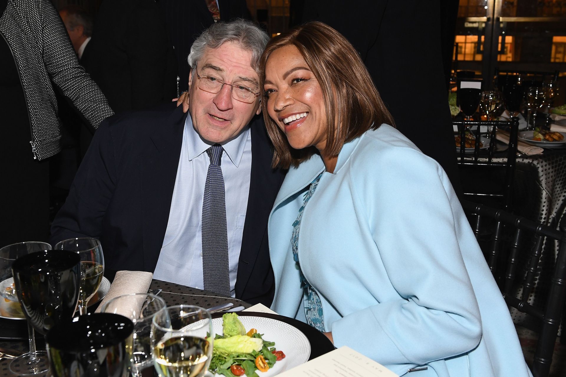 Robert De Niro and Grace Hightower in happier times in 2017. (Image via Getty)