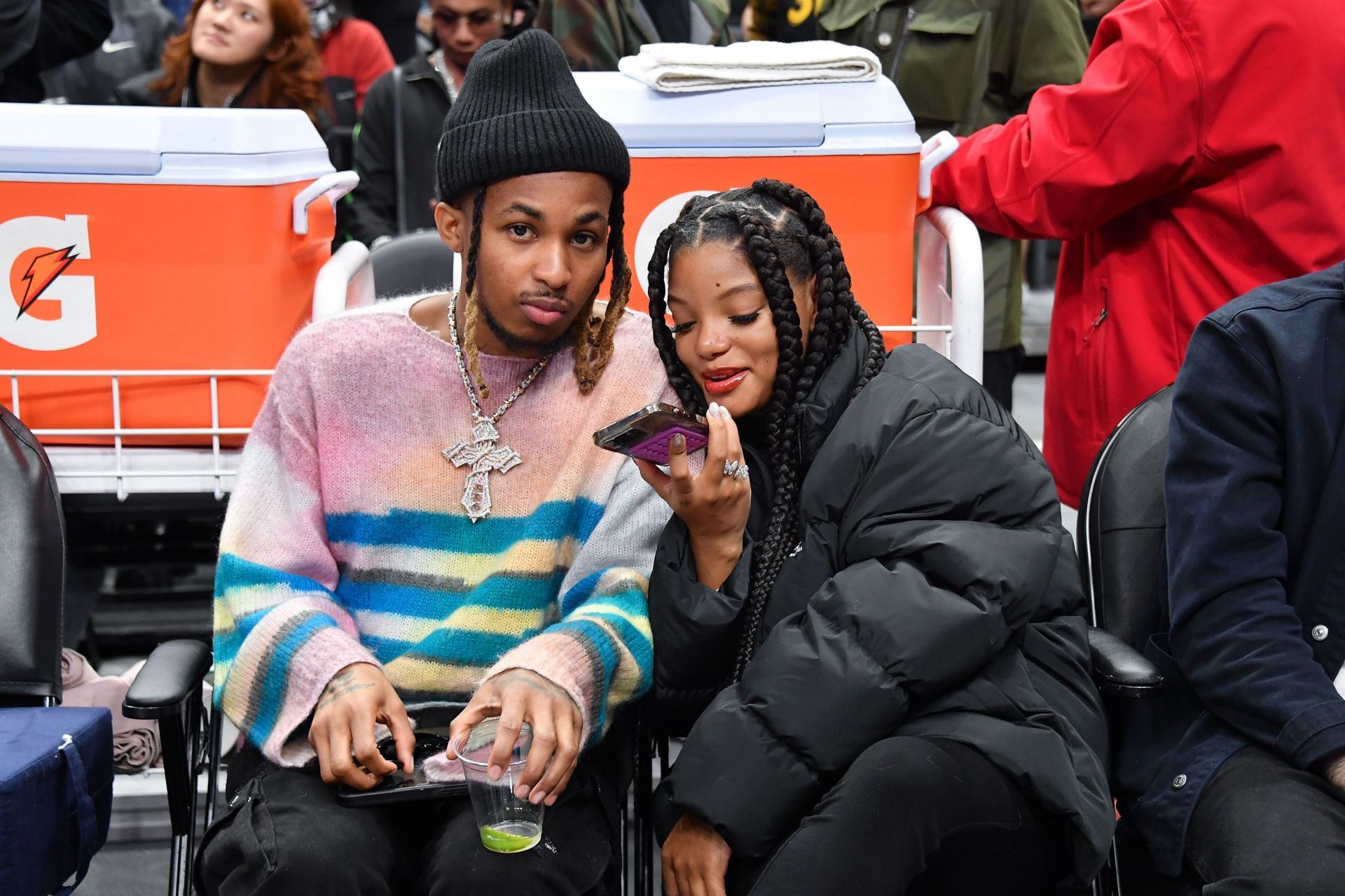 Celebrities At The Los Angeles Clippers Game - Source: Getty