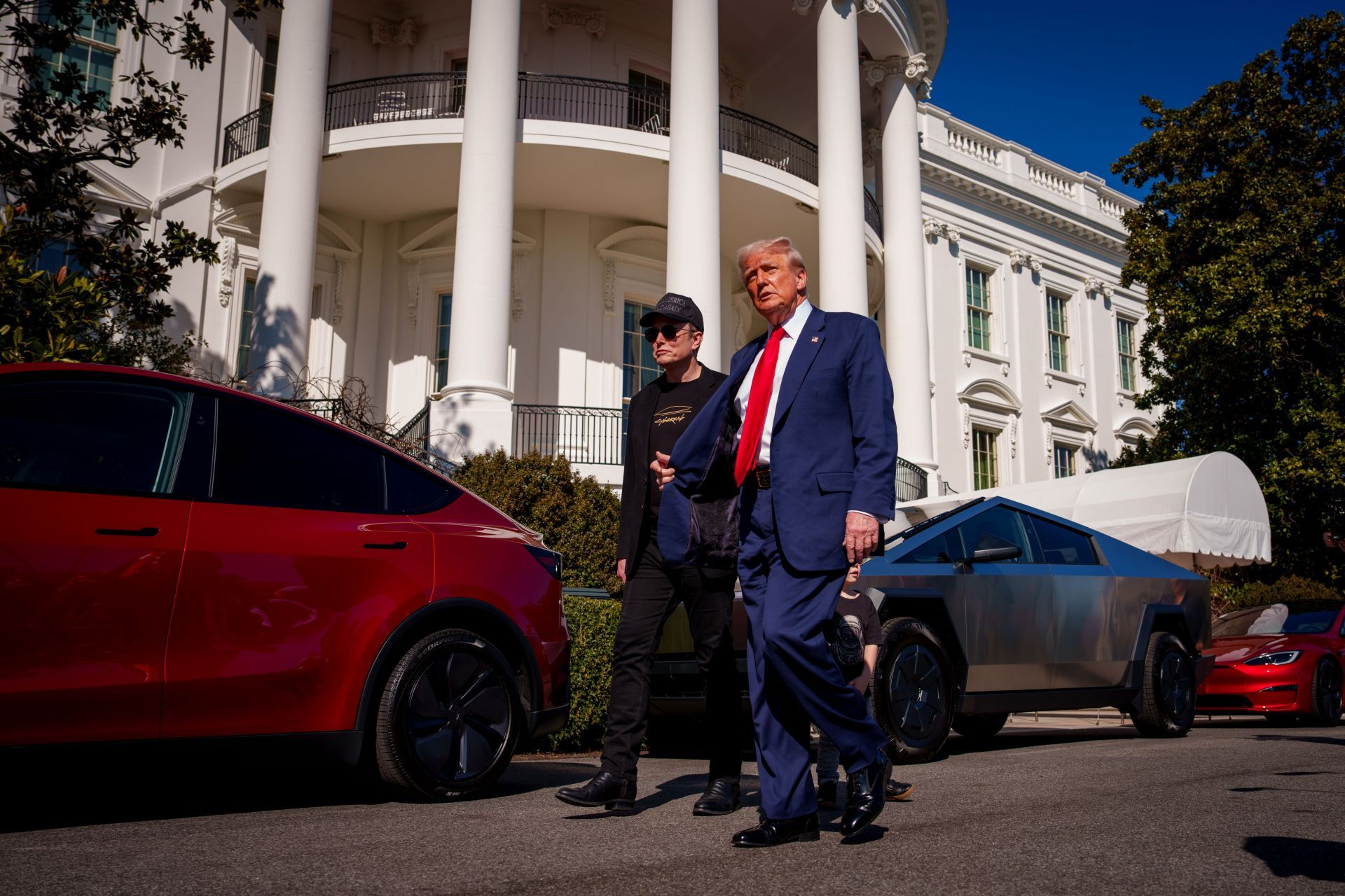 President Trump Speaks Alongside Tesla Vehicles At The White House - Source: Getty