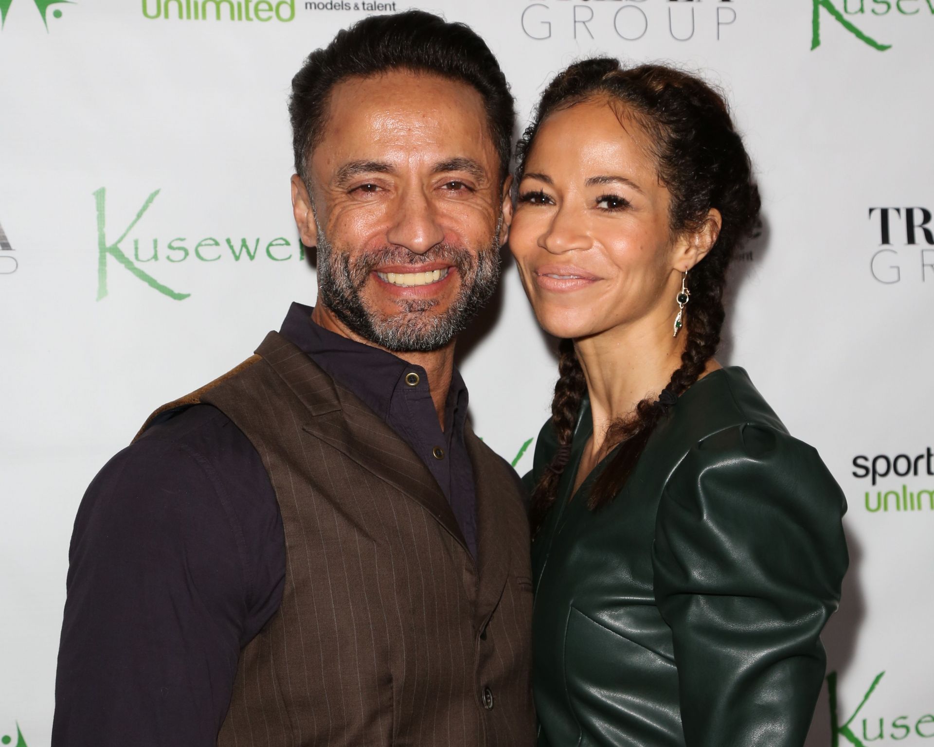 Actors Kamar de los Reyes (on the left) and Sherri Saum (on the right) attend the Love First benefit for Kusewera on March 05, 2020 in Los Angeles, California. - Source: Getty