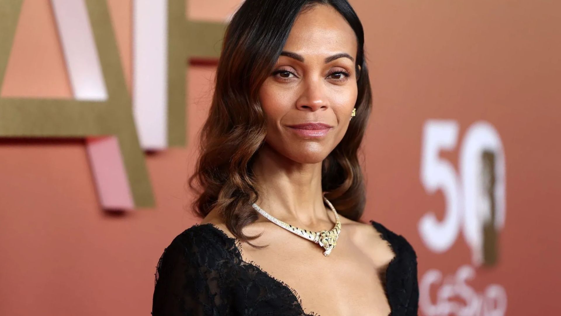 Zoe Saldana at the Cesar Film Awards 2025 in Paris (Image via Getty)