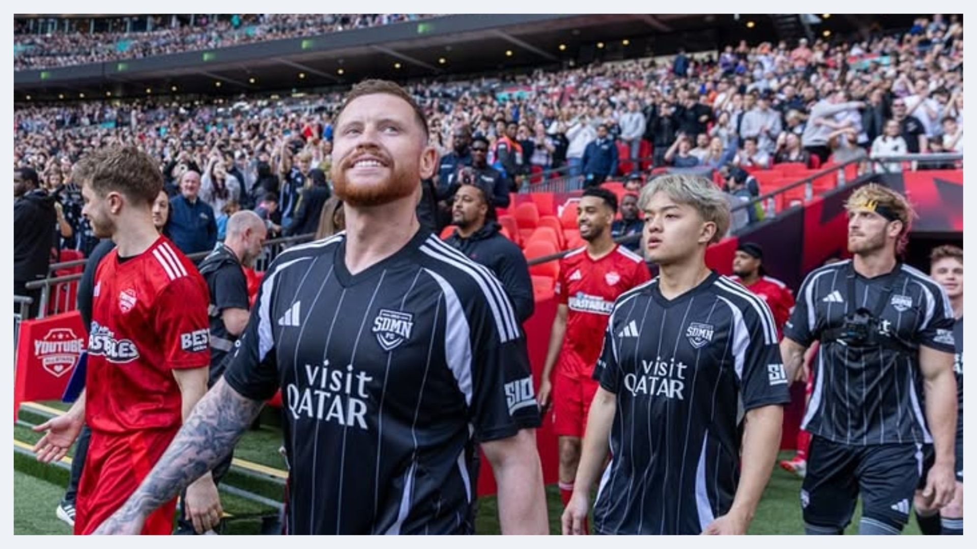 Youtube All Stars take the cup away at the Sidemen 2025 Match. (Image via Instagram/ Sidemen)