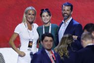 Vanessa Trump with her former husband and her daughter, Kai Trump at the 2024 Republican National Convention. (Image via Getty)